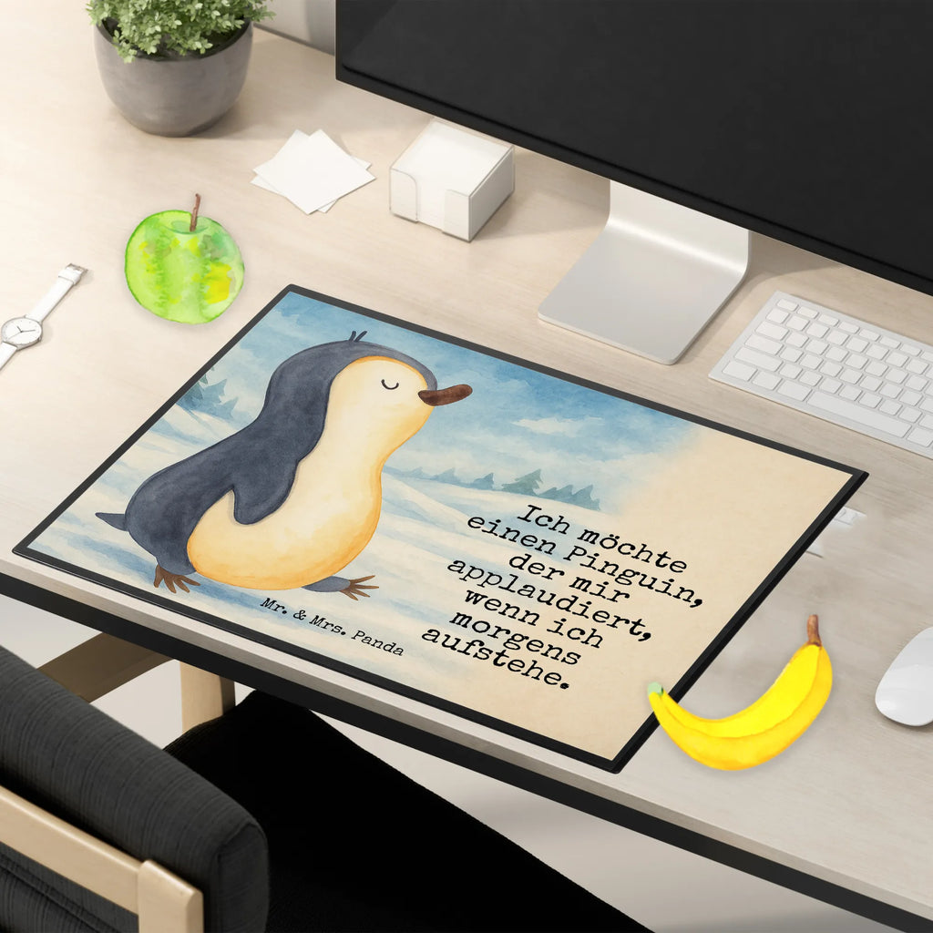 Schreibtischunterlage Pinguin marschieren Design Büroartikel, Bürobedarf, Schreibwaren, Schreibtischunterlage Groß, Schreibunterlage, Schreibtisch Unterlagen, Schreibtischauflage, Pinguin, Langschläfer, Frühaufsteher, Bruder, Familie, Schwester, Pinguine