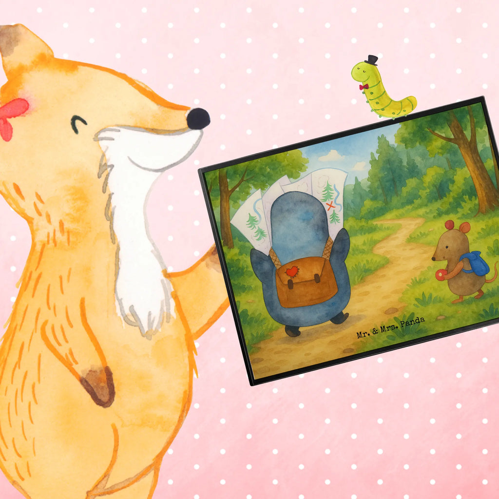 Desk pad Penguin & Mouse Hiker Design Schreibwaren, Schreibtischunterlage Groß, Schreibunterlage, Schreibtisch Unterlagen, Bürobedarf, Büroartikel, Schreibtischauflage, Pinguin, wandern, Ausflug, Abenteurer, Wanderlust, Abenteuer, Roadtrip, Pinguine