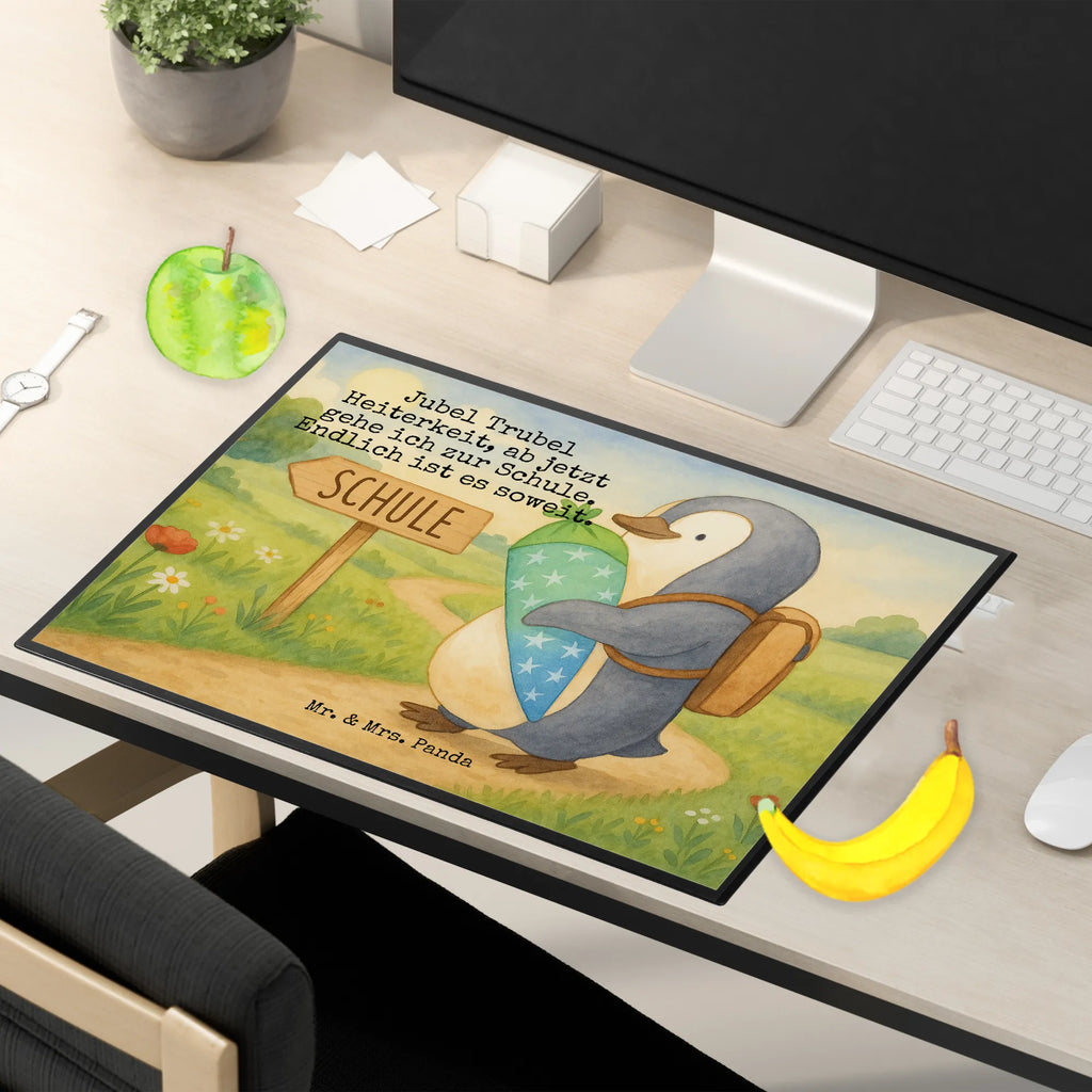 Schreibtischunterlage Pinguin Schultüte Design Schreibwaren, Schreibtischauflage, Büroartikel, Schreibtischunterlage Groß, Schreibunterlage, Schreibtisch Unterlagen, Bürobedarf, Pinguin, erster Schultag, Einschulung, Geschenk zur Einschulung, Schulranzen, Schulanfänger, 1. Klasse