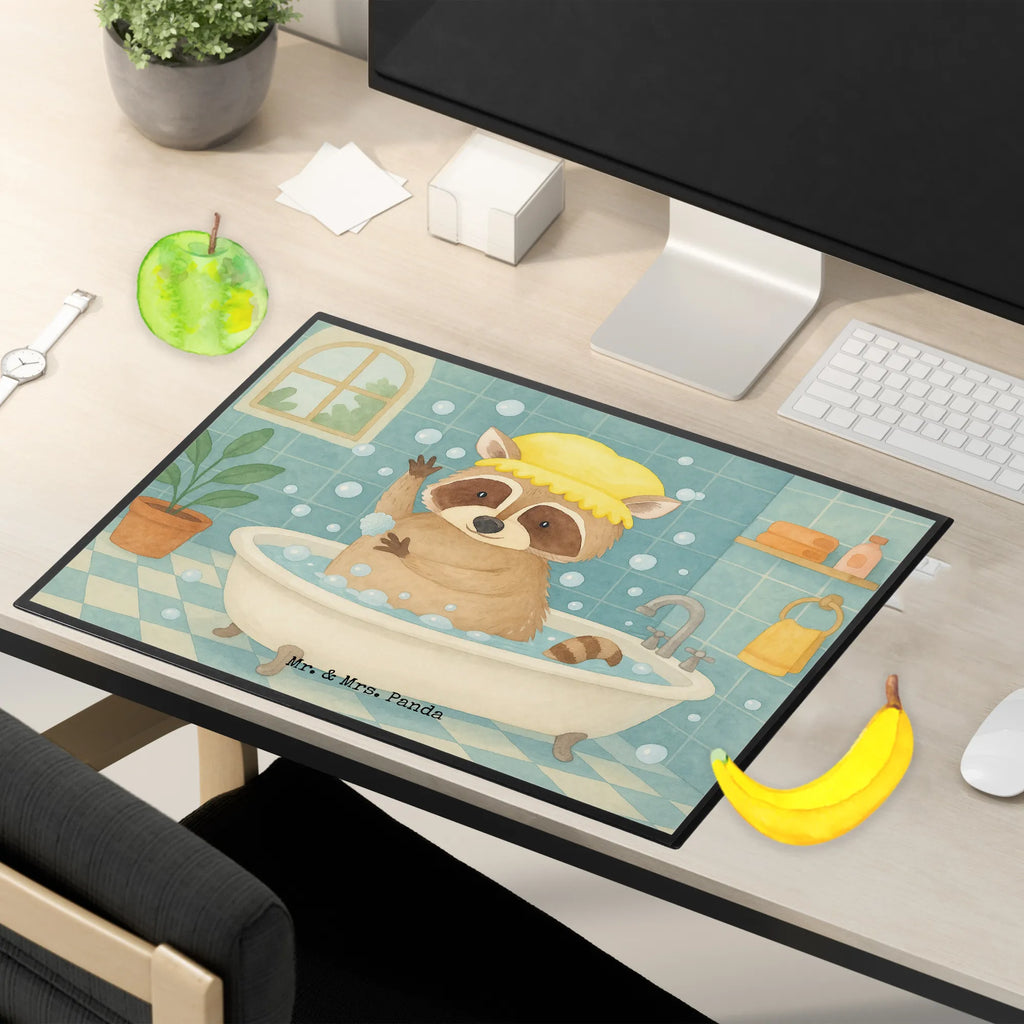 Desk pad Raccoon Design Schreibunterlage, Schreibtischauflage, Bürobedarf, Büroartikel, Schreibwaren, Schreibtisch Unterlagen, Schreibtischunterlage Groß, Tiermotive, Gute Laune, lustige Sprüche, Tiere, Waschbär, Tagträumen, Plan, Fröhlich, waschen, Seifenblasen