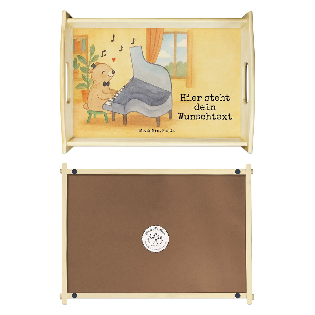 Personalised serving tray Bear piano Design Personalisiertes Tablett, Personalisiertes Küchentablett, Personalisiertes Frühstückstablett, Tablett mit Namen, Personalisiertes Serviertablett, Personalisiertes Holztablett, Personalisiertes Dekotablett, Serviertablett mit Namen, Instrumente, Geschenke Musiker, Musikliebhaber, Pianist, Flügel, Bär, Klavier, Klassik, Konzert