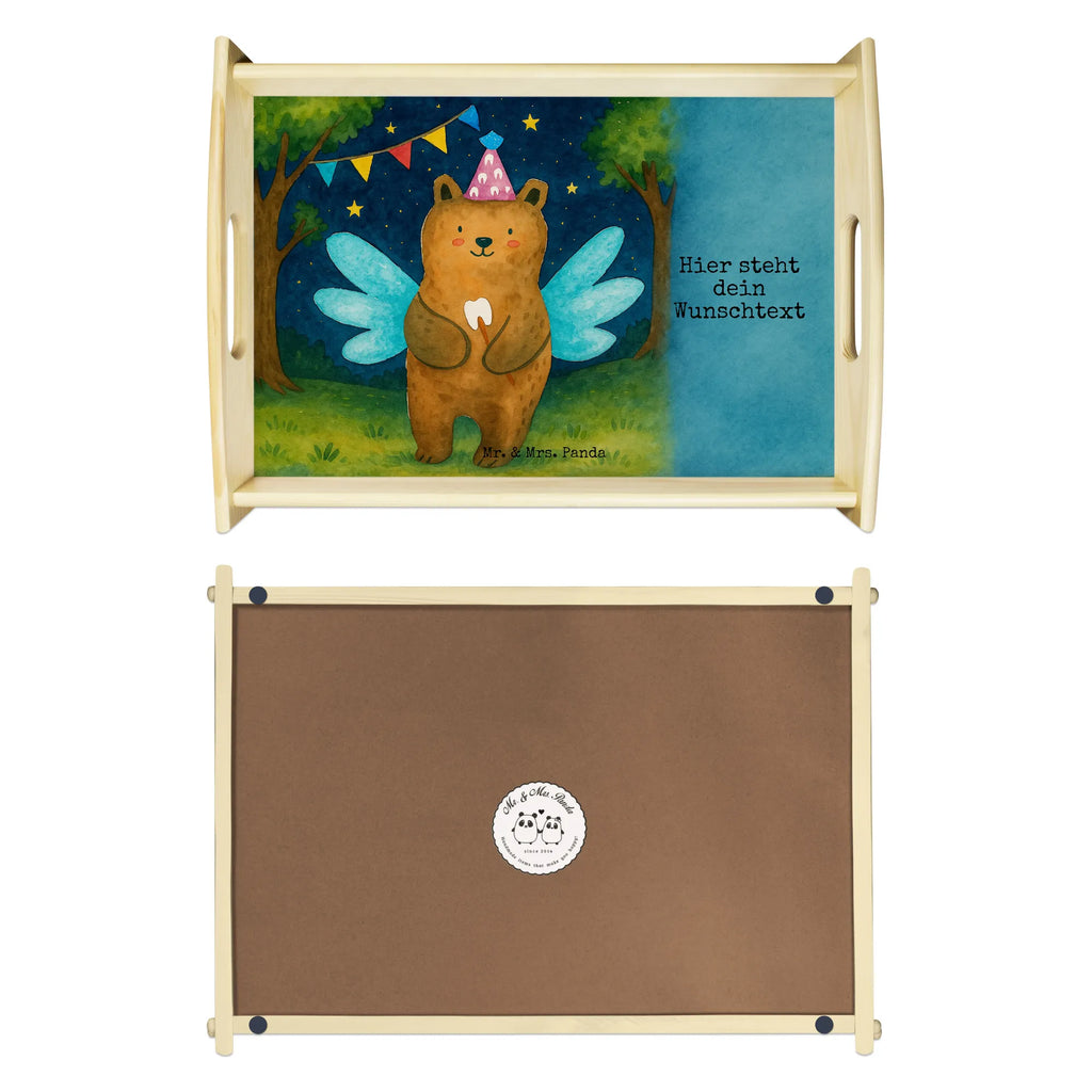 Personalised serving tray bear tooth fairy Design Tablett mit Namen, Personalisiertes Holztablett, Personalisiertes Dekotablett, Personalisiertes Tablett, Serviertablett mit Namen, Personalisiertes Frühstückstablett, Personalisiertes Serviertablett, Personalisiertes Küchentablett, Bär, Teddy, Teddybär, Milchzahn, Erster Zahn, Zahnfee, Fee