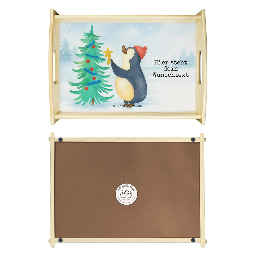 Personalisiertes Serviertablett Pinguin Weihnachtsbaum Design Personalisiertes Frühstückstablett, Personalisiertes Tablett, Personalisiertes Serviertablett, Tablett mit Namen, Serviertablett mit Namen, Personalisiertes Holztablett, Personalisiertes Küchentablett, Personalisiertes Dekotablett, Winter, Weihnachten, Weihnachtsdeko, Nikolaus, Advent, Heiligabend, Wintermotiv, Pinguin