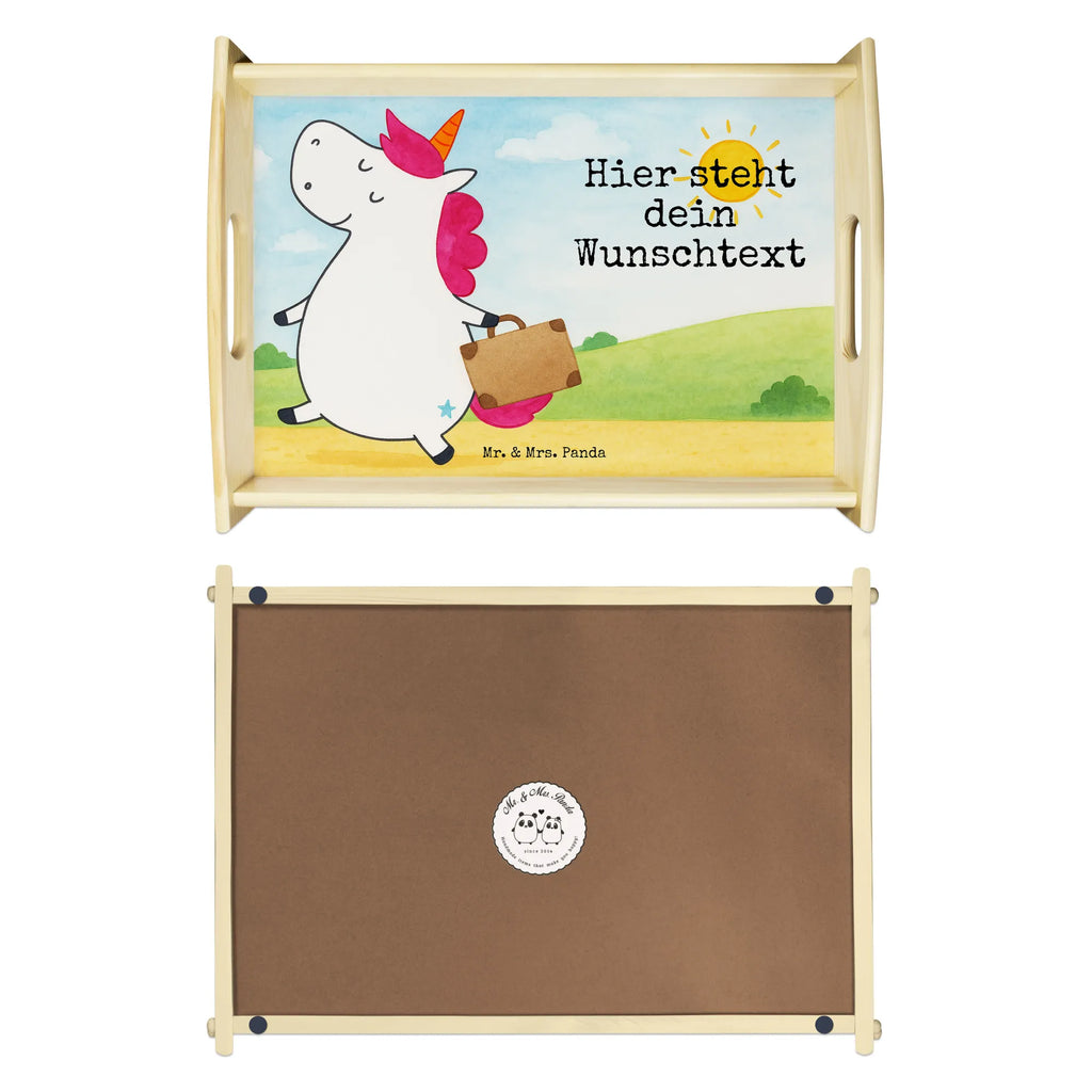 Personalised serving tray Jednorożec walizka Design Personalisiertes Frühstückstablett, Serviertablett mit Namen, Personalisiertes Dekotablett, Personalisiertes Serviertablett, Tablett mit Namen, Personalisiertes Holztablett, Personalisiertes Küchentablett, Personalisiertes Tablett, Einhorn, Einhörner, Einhorn Deko, Unicorn, Reise, Spaß, Kind, Abenteuer, Erwachsen, witzig, albern, unicorn, lustig, Verreisen, Gepäck, Koffer