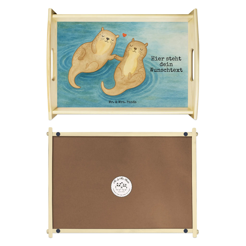 Personalised serving tray otter holding hands Design Personalisiertes Holztablett, Personalisiertes Tablett, Personalisiertes Serviertablett, Serviertablett mit Namen, Personalisiertes Küchentablett, Tablett mit Namen, Personalisiertes Frühstückstablett, Personalisiertes Dekotablett, Otter, Fischotter, Seeotter, Otter Seeotter See Otter