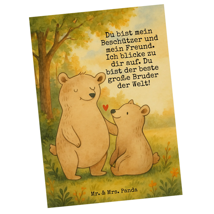 Postcard bear Big Brother Design