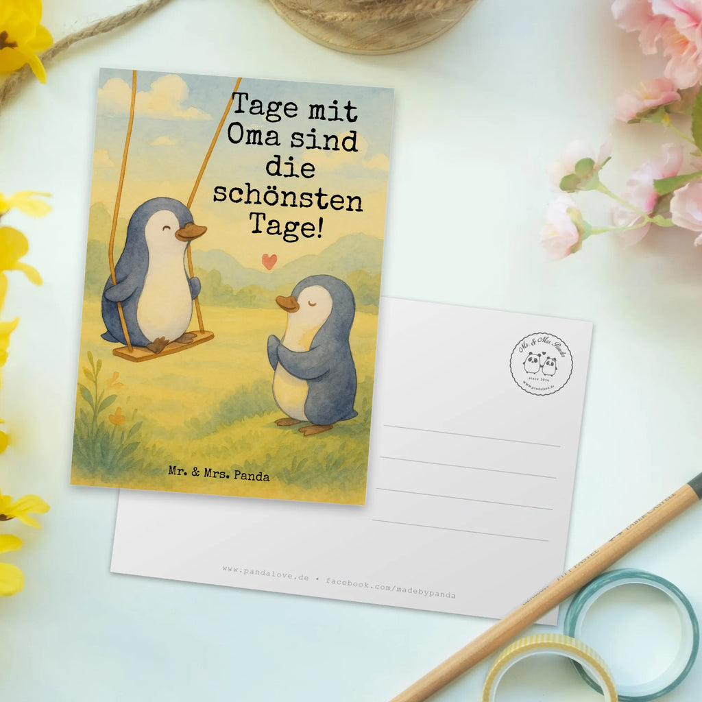Postcard Penguin Grandma Design Ansichtskarten, Karte, Einladung Geburtstag, Ansichtskarte, Einladung, Geschenkkarte, Geburtstagskarte, Postkarte, Grußkarte, Einladungskarte, Dankeskarte, Einladungskarten Geburtstag, Familie, Vatertag, Muttertag, Bruder, Schwester, Mama, Papa, Oma, Opa, Großmutter, Lieblingsoma, Geschenk für Oma, Omi, beste Oma