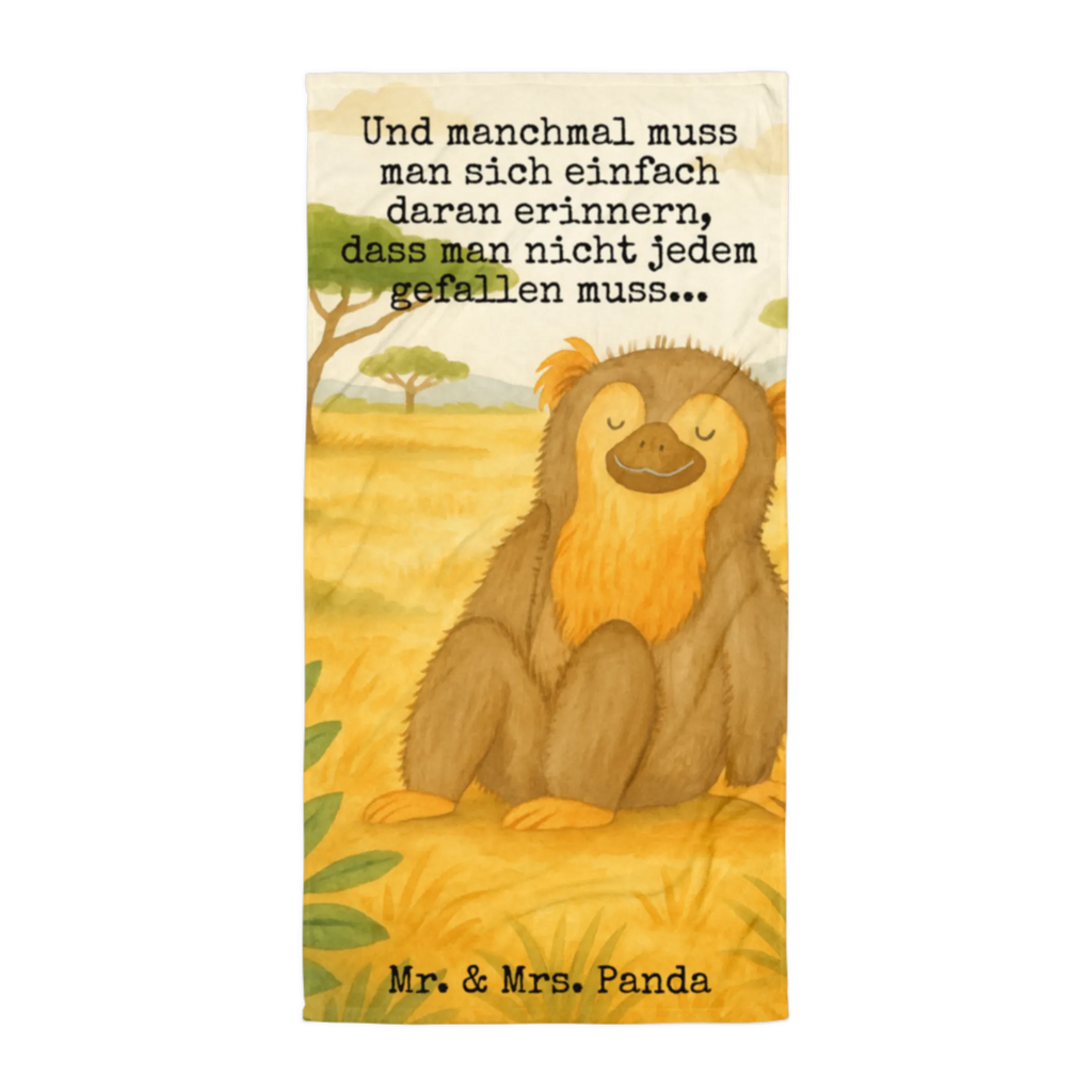 XL bath towel Monkey Design Handtuch, Badetuch, Duschtuch, Strandtuch, Saunatuch, Afrika, Wildtiere, Affe, Äffchen, Affen, Selbstliebe, Respekt, Motivation, Selbstachtung, Liebe, Selbstbewusstsein, Selfcare