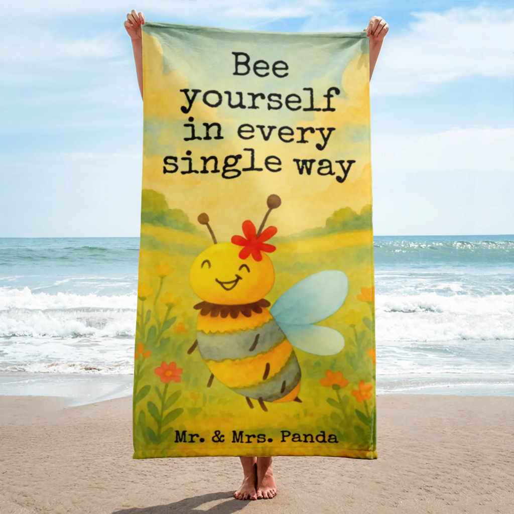 XL Badehandtuch Biene Blume Design Handtuch, Badetuch, Duschtuch, Strandtuch, Saunatuch, Biene, Wespe, Hummel