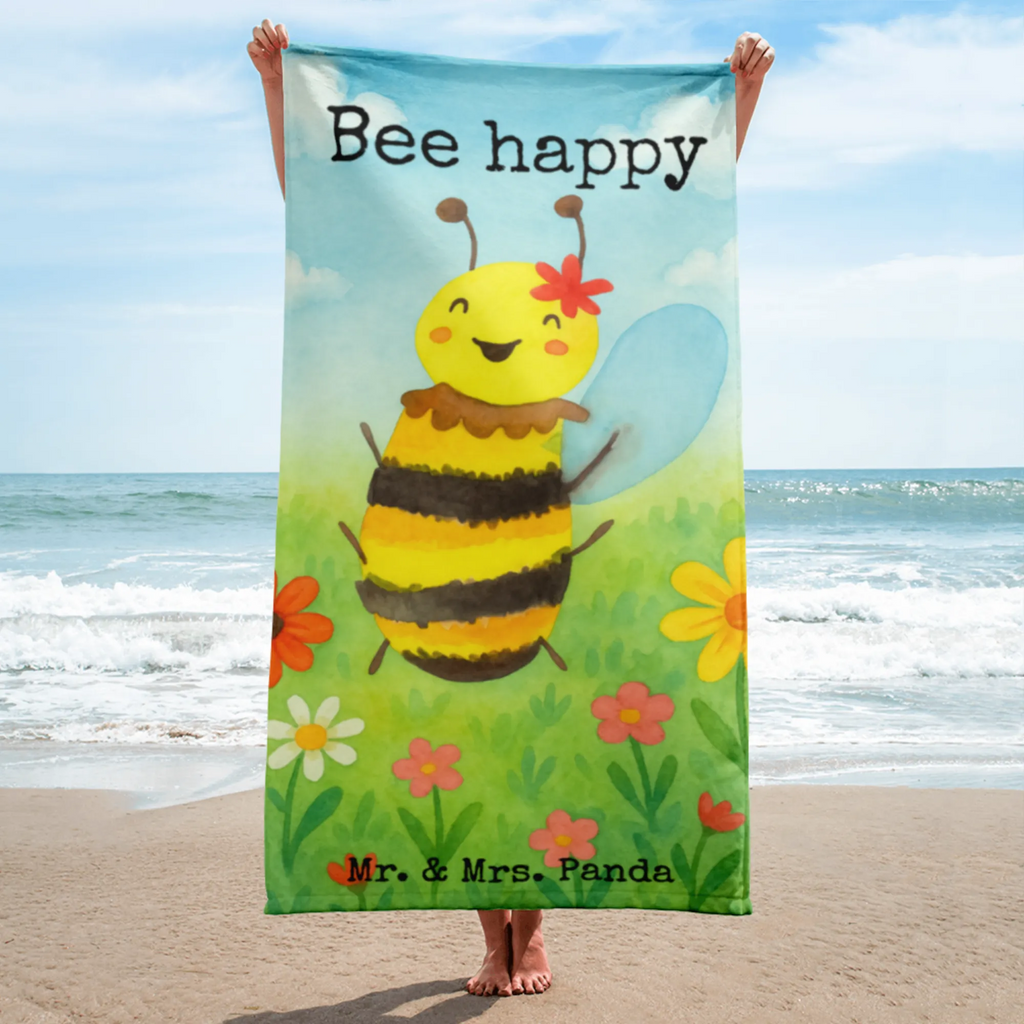 XL bath towel bee happy Design Handtuch, Badetuch, Duschtuch, Strandtuch, Saunatuch, Biene, Wespe, Hummel
