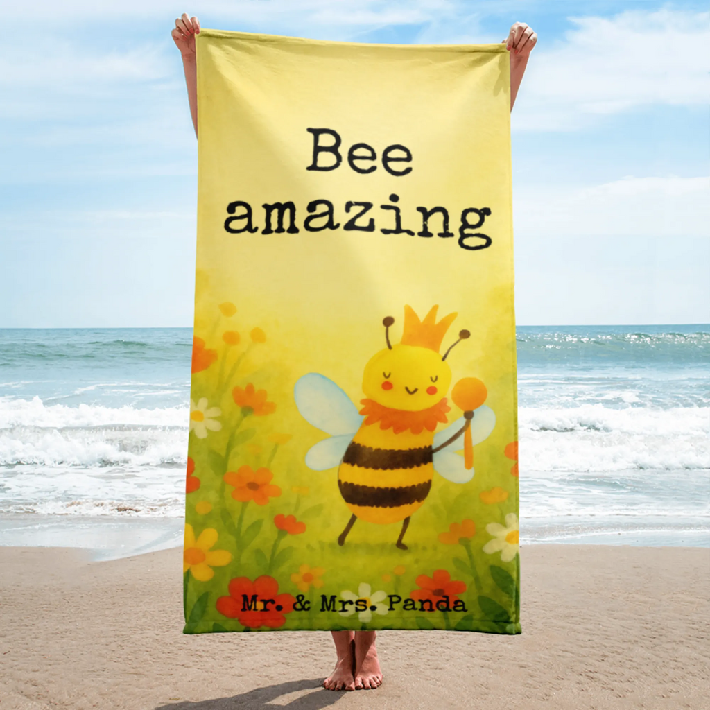 XL Badehandtuch Biene König Design Handtuch, Badetuch, Duschtuch, Strandtuch, Saunatuch, Biene, Wespe, Hummel