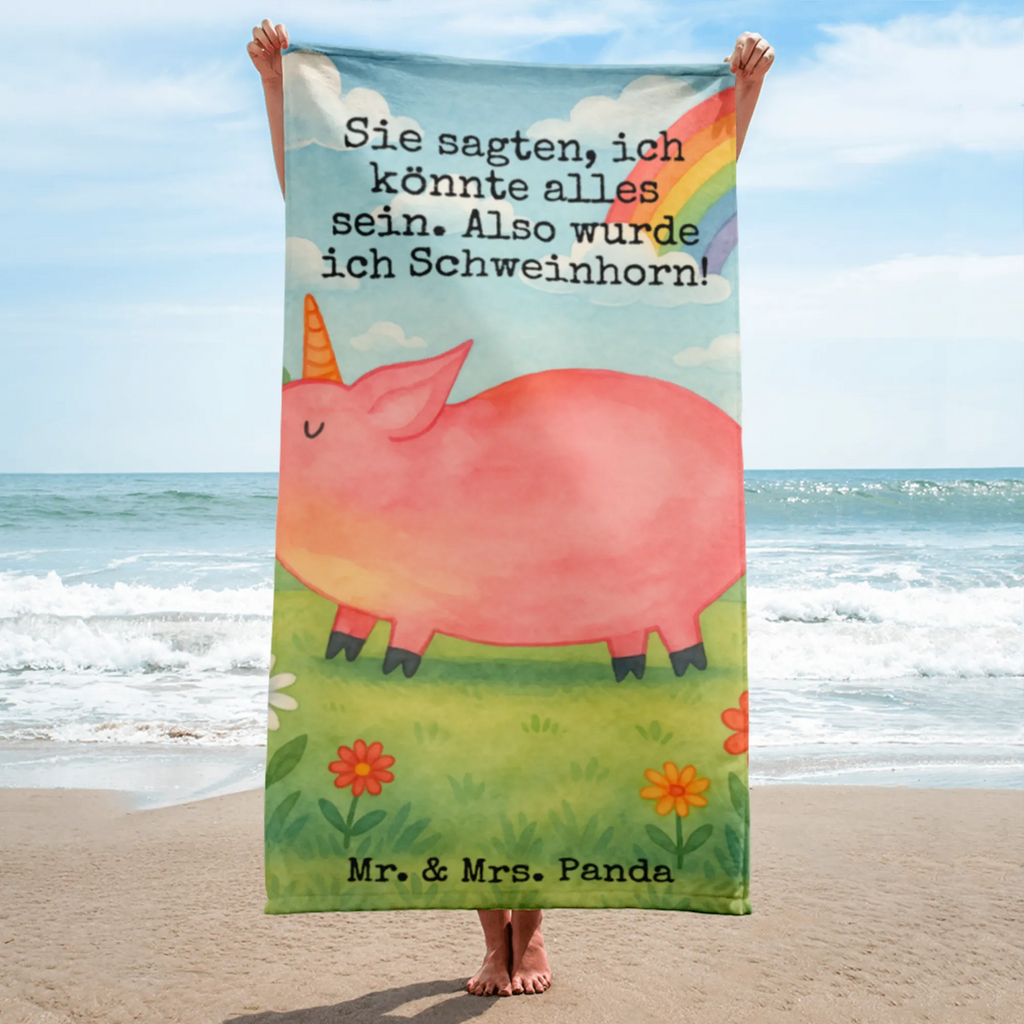 XL bath towel jednorożec świnia Design Handtuch, Badetuch, Duschtuch, Strandtuch, Saunatuch, Einhorn, Einhörner, Einhorn Deko, Unicorn, Party, Spaß, Schwein, Schweinhorn, Bauer, witzig. lustig, Spruch, geschenk, Pig, Piggy, funny, english, englisch
