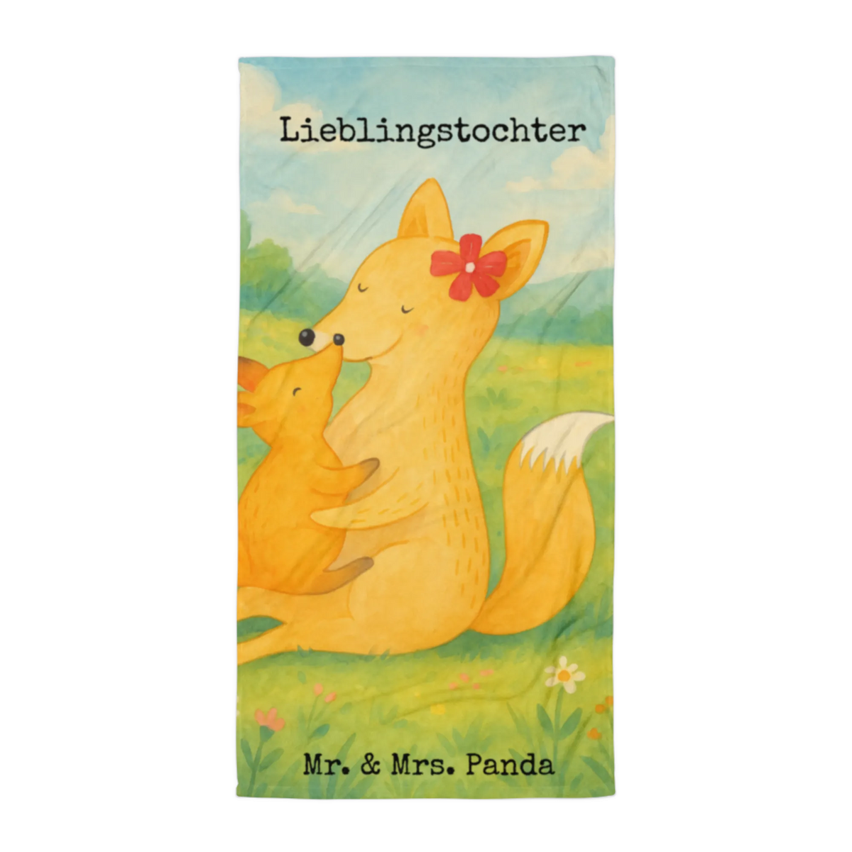 XL Badehandtuch Fuchs Mama Design