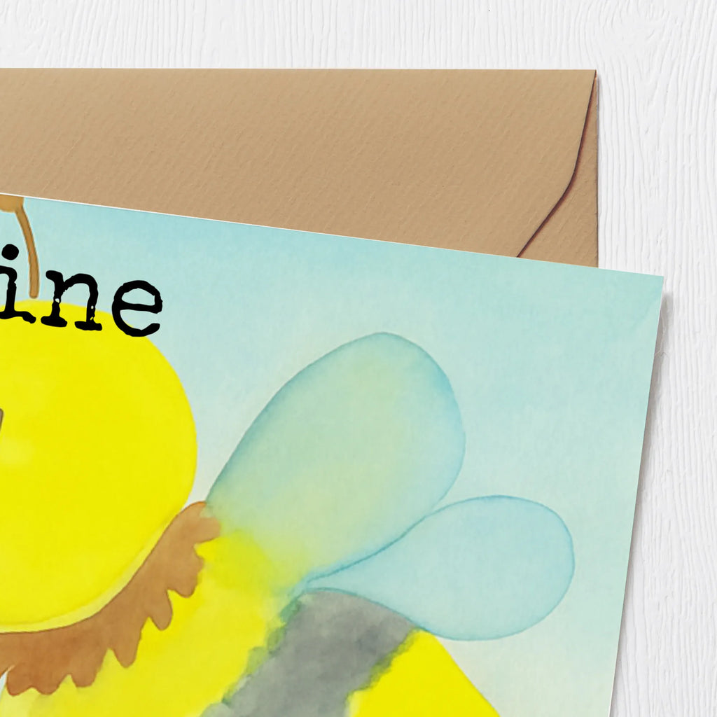 Deluxe Karte Biene Liebe Design Karte, Grußkarte, Klappkarte, Einladungskarte, Glückwunschkarte, Hochzeitskarte, Geburtstagskarte, Hochwertige Grußkarte, Hochwertige Klappkarte, Biene, Wespe, Hummel