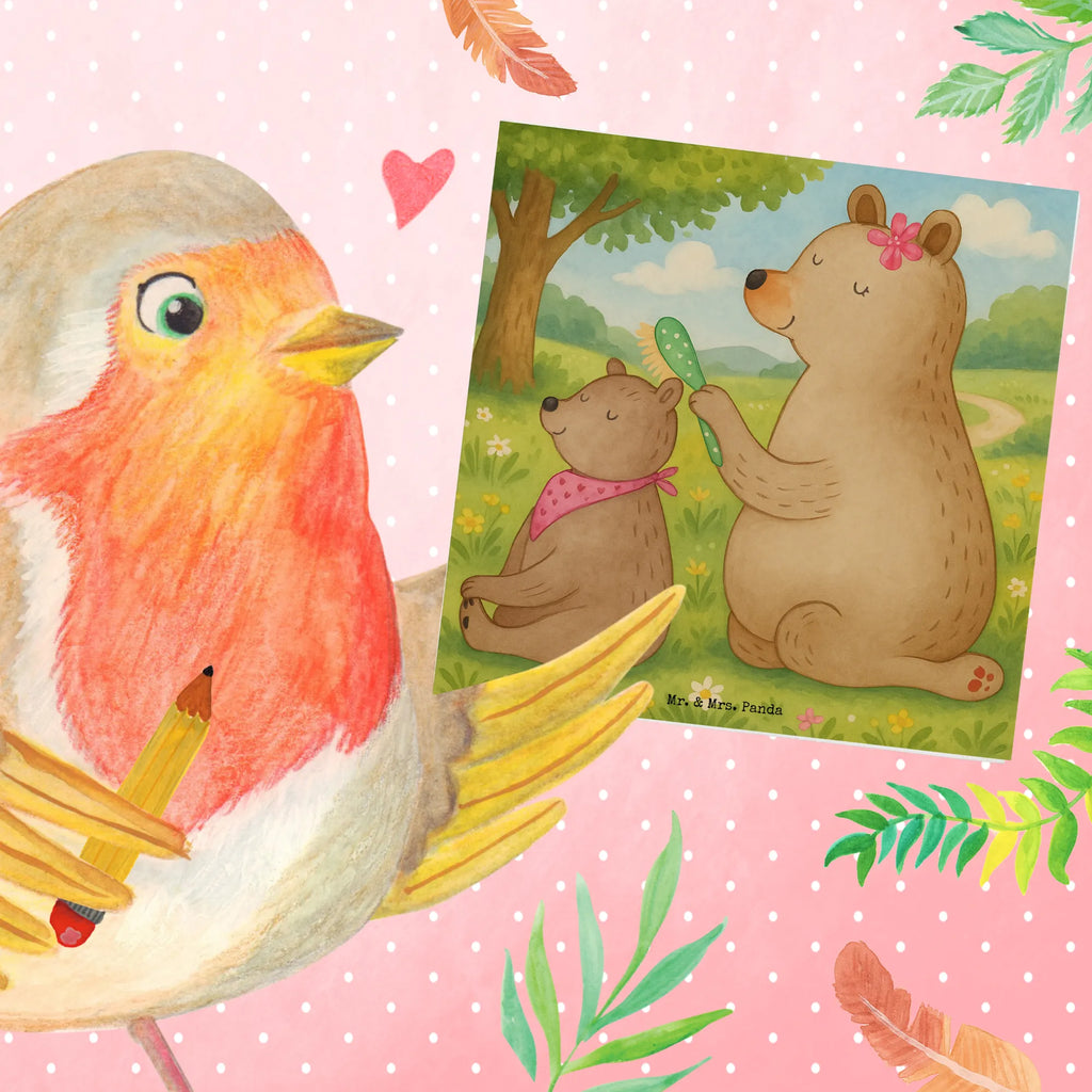 Karta Deluxe niedźwiedź dziecko Design Karte, Grußkarte, Klappkarte, Einladungskarte, Glückwunschkarte, Hochzeitskarte, Geburtstagskarte, Hochwertige Grußkarte, Hochwertige Klappkarte, Familie, Vatertag, Muttertag, Bruder, Schwester, Mama, Papa, Oma, Opa, Geschenk, Mutti, Mutter