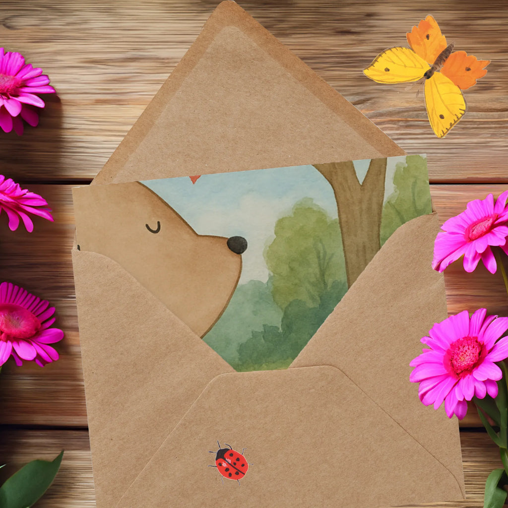 Karta Deluxe Niedźwiedź kawa Design Grußkarte, Hochzeitskarte, Karte, Glückwunschkarte, Hochwertige Klappkarte, Hochwertige Grußkarte, Geburtstagskarte, Einladungskarte, Klappkarte, Bär, Teddy, Teddybär, Coffee, guten Morgen, Welt erobern, Motivation, Welt retten, Morgenroutine, Bären, Kaffee