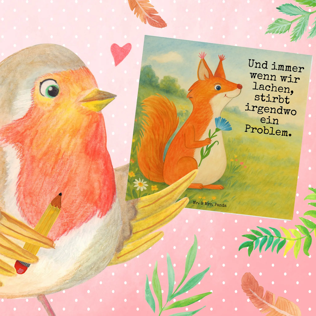 Karta Deluxe wiewiórka kwiat Design Karte, Grußkarte, Klappkarte, Einladungskarte, Glückwunschkarte, Hochzeitskarte, Geburtstagskarte, Hochwertige Grußkarte, Hochwertige Klappkarte, Tiermotive, Gute Laune, lustige Sprüche, Tiere, Eichhörnchen, Eichhorn, Spruch positiv, Lachen, Spaß, Motivation Sprüche, Motivation Bilder, glücklich Spruch, Spruch Deko