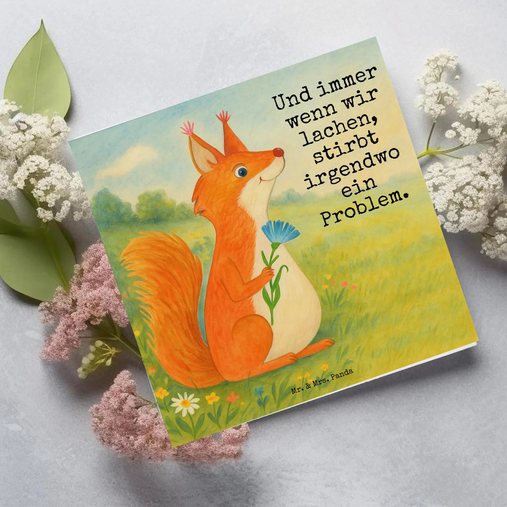 Karta Deluxe wiewiórka kwiat Design Karte, Grußkarte, Klappkarte, Einladungskarte, Glückwunschkarte, Hochzeitskarte, Geburtstagskarte, Hochwertige Grußkarte, Hochwertige Klappkarte, Tiermotive, Gute Laune, lustige Sprüche, Tiere, Eichhörnchen, Eichhorn, Spruch positiv, Lachen, Spaß, Motivation Sprüche, Motivation Bilder, glücklich Spruch, Spruch Deko