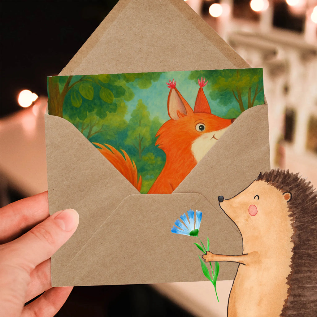 Karta Deluxe wiewiórka kwiat Design Karte, Grußkarte, Klappkarte, Einladungskarte, Glückwunschkarte, Hochzeitskarte, Geburtstagskarte, Hochwertige Grußkarte, Hochwertige Klappkarte, Tiermotive, Gute Laune, lustige Sprüche, Tiere, Eichhörnchen, Eichhorn, Spruch positiv, Lachen, Spaß, Motivation Sprüche, Motivation Bilder, glücklich Spruch, Spruch Deko