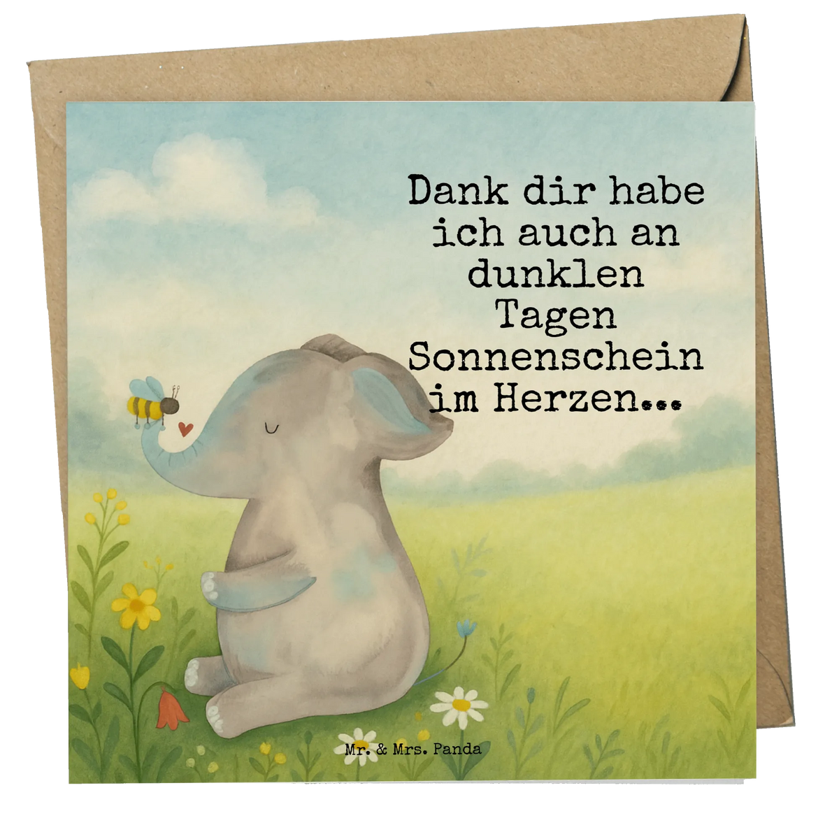 Deluxe Card elephant bee Design
