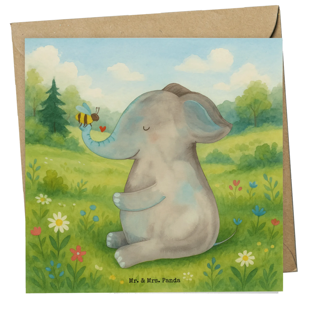 Deluxe Karte Elefant Biene Design Karte, Grußkarte, Klappkarte, Einladungskarte, Glückwunschkarte, Hochzeitskarte, Geburtstagskarte, Hochwertige Grußkarte, Hochwertige Klappkarte, Tiermotive, Gute Laune, lustige Sprüche, Tiere, Elefant, Biene, Liebe, Liebesbeweis, Jahrestag, Liebesgeschenk, Heiratsantrag, Hochzeitsgeschenk, Liebesspruch