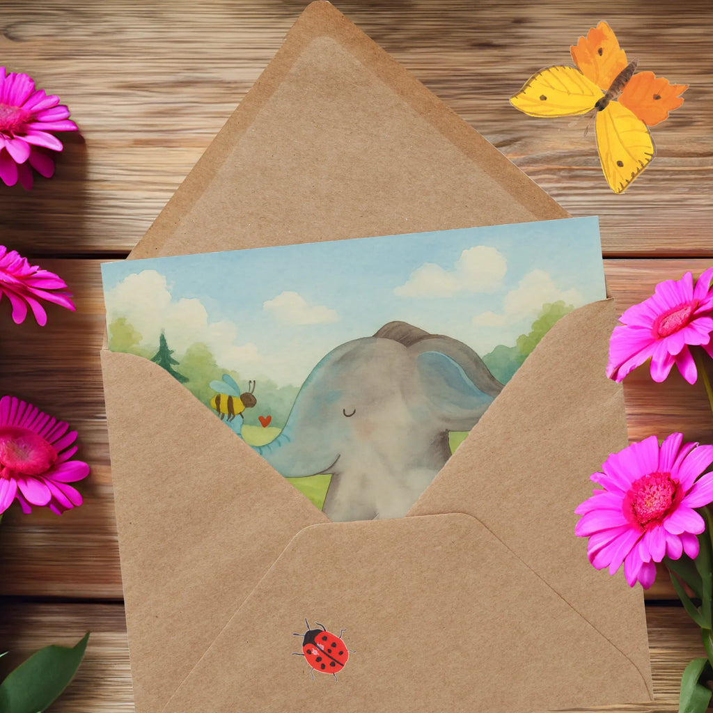 Deluxe Karte Elefant Biene Design Karte, Grußkarte, Klappkarte, Einladungskarte, Glückwunschkarte, Hochzeitskarte, Geburtstagskarte, Hochwertige Grußkarte, Hochwertige Klappkarte, Tiermotive, Gute Laune, lustige Sprüche, Tiere, Elefant, Biene, Liebe, Liebesbeweis, Jahrestag, Liebesgeschenk, Heiratsantrag, Hochzeitsgeschenk, Liebesspruch