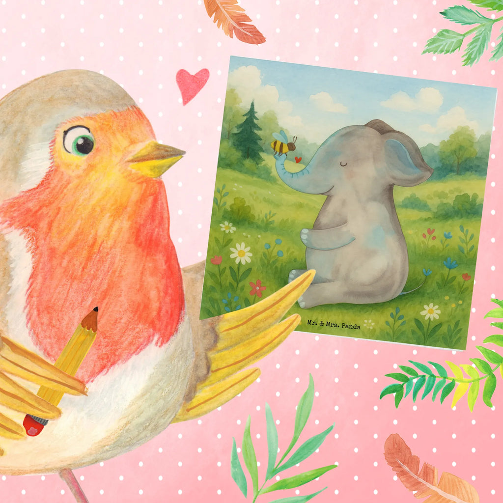 Deluxe Karte Elefant Biene Design Karte, Grußkarte, Klappkarte, Einladungskarte, Glückwunschkarte, Hochzeitskarte, Geburtstagskarte, Hochwertige Grußkarte, Hochwertige Klappkarte, Tiermotive, Gute Laune, lustige Sprüche, Tiere, Elefant, Biene, Liebe, Liebesbeweis, Jahrestag, Liebesgeschenk, Heiratsantrag, Hochzeitsgeschenk, Liebesspruch