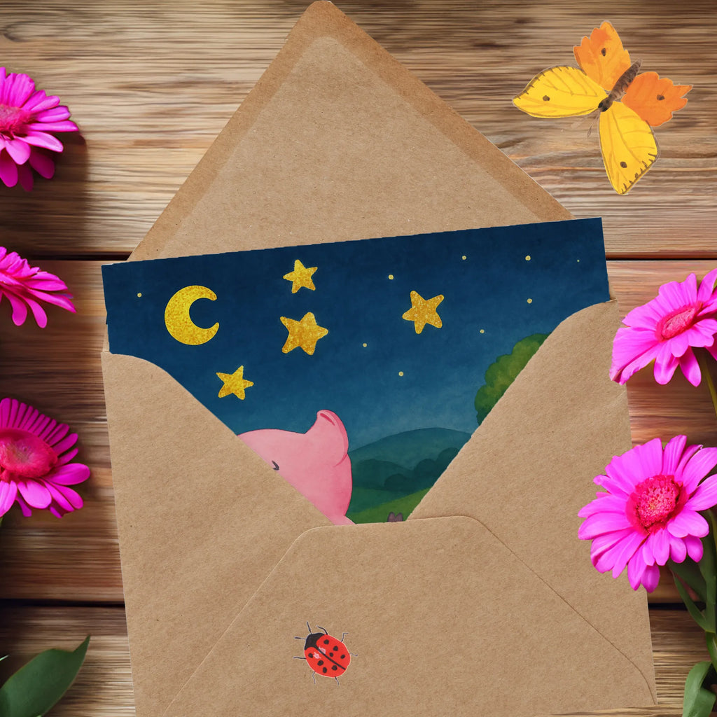 Deluxe Card Pig Luck Design Karte, Grußkarte, Klappkarte, Einladungskarte, Glückwunschkarte, Hochzeitskarte, Geburtstagskarte, Hochwertige Grußkarte, Hochwertige Klappkarte, Tiermotive, Gute Laune, lustige Sprüche, Tiere, Glücksschwein. Glück, Schwein, Schweinchen, Sterne, Sernchen, Ziele, Träume, Motivation, Glücksbringer