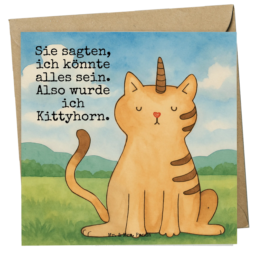 Deluxe Card unicorn Cat Design Karte, Grußkarte, Klappkarte, Einladungskarte, Glückwunschkarte, Hochzeitskarte, Geburtstagskarte, Hochwertige Grußkarte, Hochwertige Klappkarte, Einhorn, Einhörner, Einhorn Deko, Unicorn, Katzer, Mieze, Regenbogen, Glitzer, Einhornpower, Erwachsenwerden, Katze, Katzenhorn, Einhornkatze, Kittyhorn