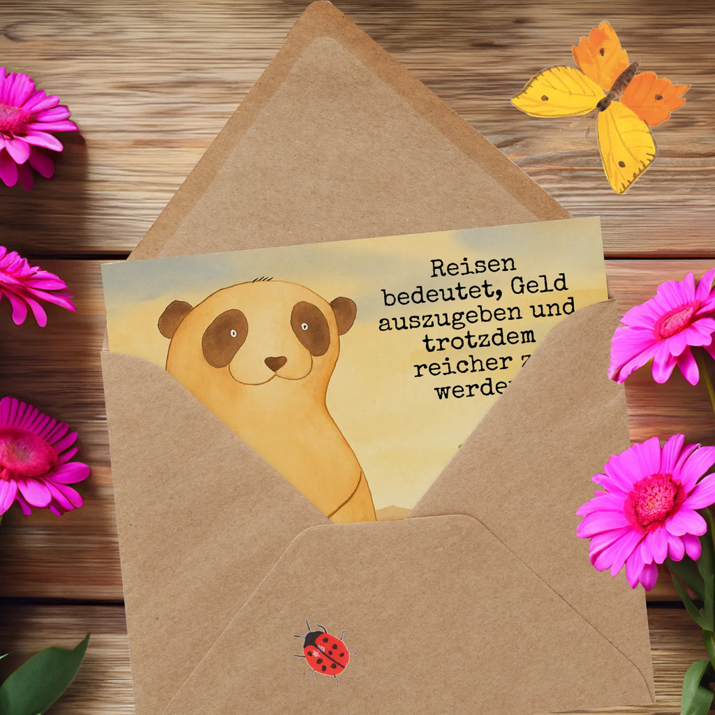 Deluxe Karte Erdmännchen Design Karte, Grußkarte, Klappkarte, Einladungskarte, Glückwunschkarte, Hochzeitskarte, Geburtstagskarte, Hochwertige Grußkarte, Hochwertige Klappkarte, Afrika, Wildtiere, Erdmännchen, Reisen, Spruch, Weltreise, Afrikareise, Roadtrip, Traveling