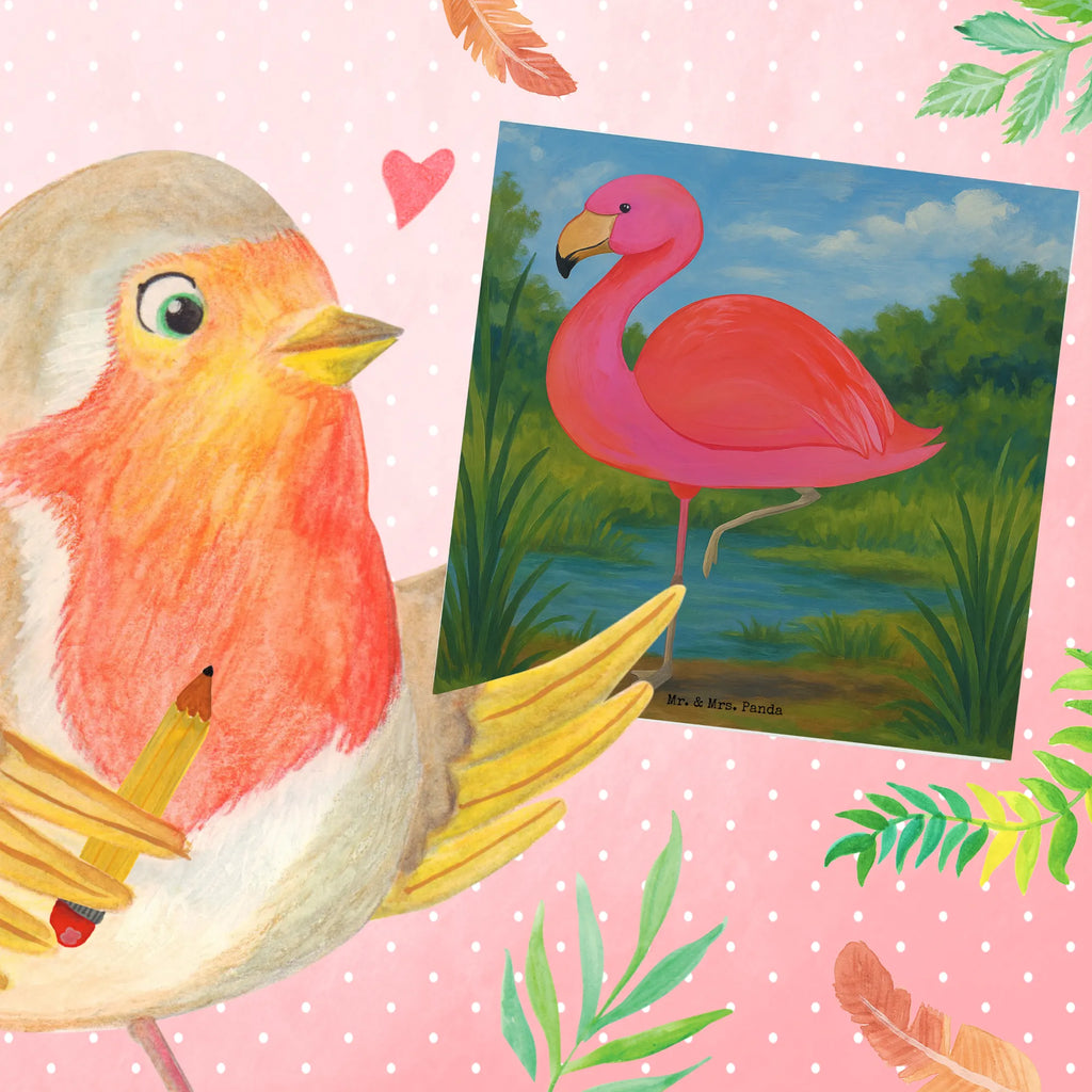 Deluxe Karte Flamingo Classic Design Karte, Grußkarte, Klappkarte, Einladungskarte, Glückwunschkarte, Hochzeitskarte, Geburtstagskarte, Hochwertige Grußkarte, Hochwertige Klappkarte, Flamingo, Einzigartig, Selbstliebe, Stolz, ich, für mich, Spruch, Freundin, Freundinnen, Außenseiter, Sohn, Tochter, Geschwister