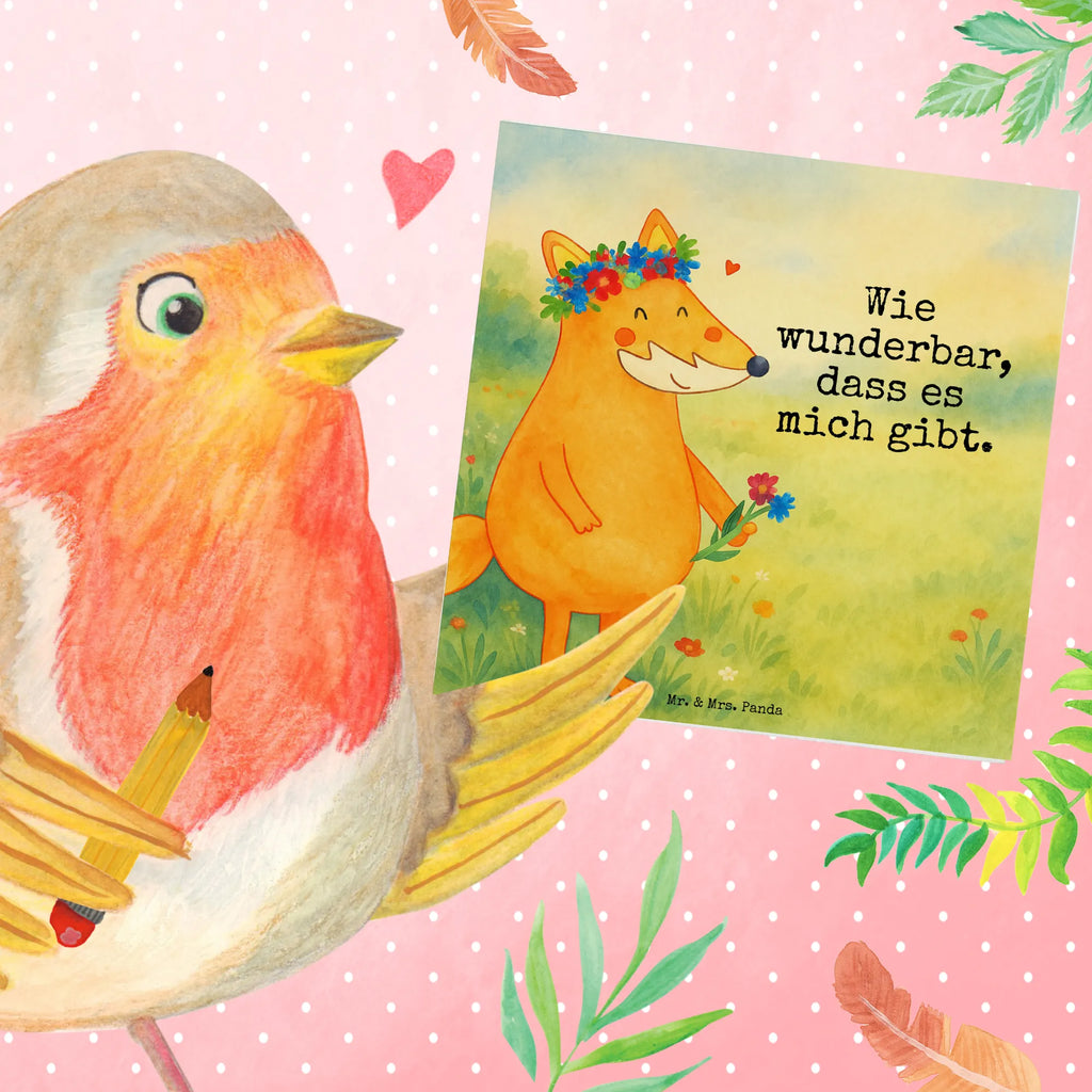 Deluxe Karte Fuchs Blumen Design Karte, Grußkarte, Klappkarte, Einladungskarte, Glückwunschkarte, Hochzeitskarte, Geburtstagskarte, Hochwertige Grußkarte, Hochwertige Klappkarte, Fuchs, Füchse, Fox, Liebe, Freundin, Fuchsmädchen, Blumenmädchen, Freundinnen, Liebesbeweis, Blume, Blumen, Motivation, Freude, ich, mich, Selbstliebe