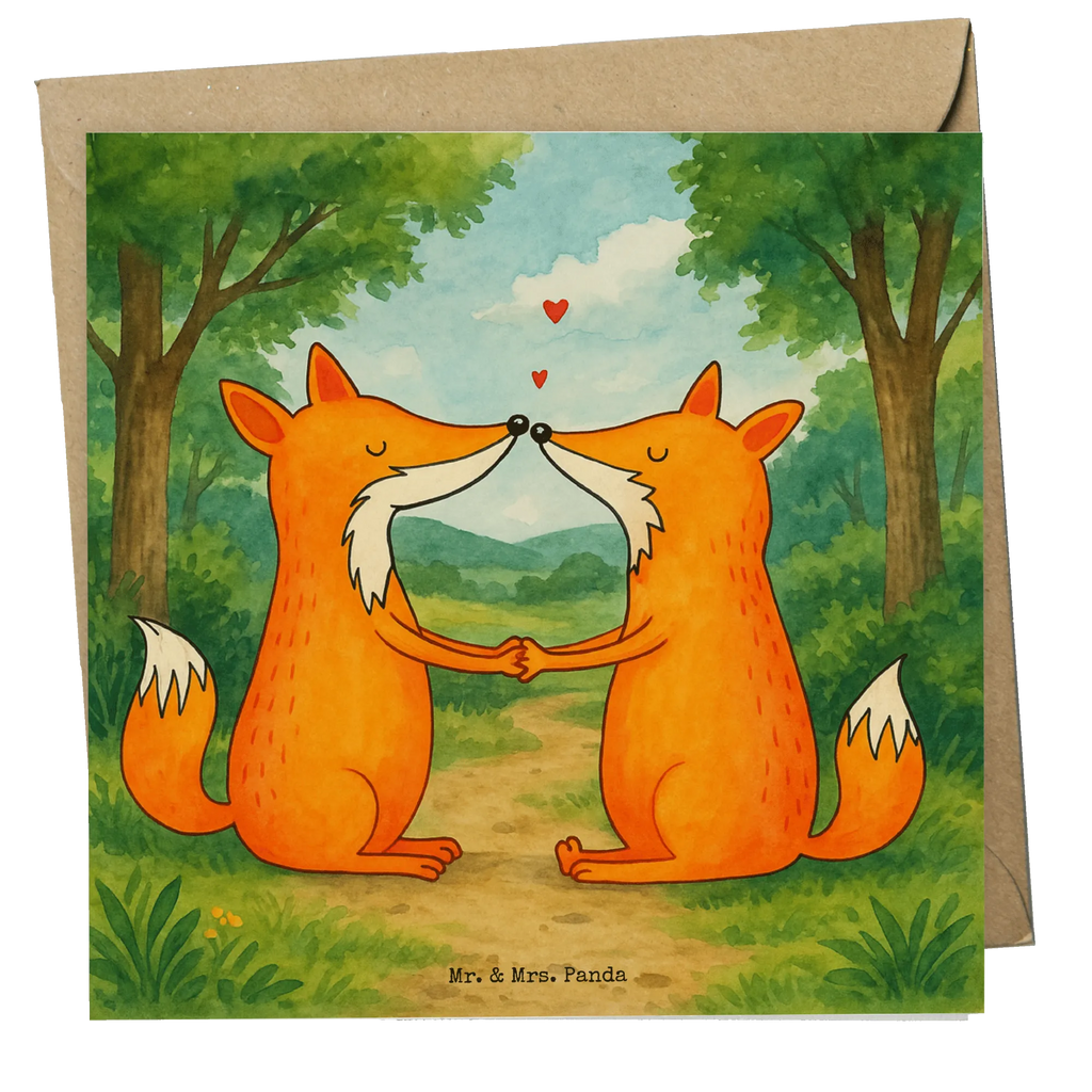 Deluxe Karte Füchse Liebe Design Karte, Grußkarte, Klappkarte, Einladungskarte, Glückwunschkarte, Hochzeitskarte, Geburtstagskarte, Hochwertige Grußkarte, Hochwertige Klappkarte, Fuchs, Füchse, Fox, Liebe, Liebespaar, Paar, Partner, Freundin, Freund, Ehe, Verlobte, Ehemann, Ehefrau, Liebesbeweis