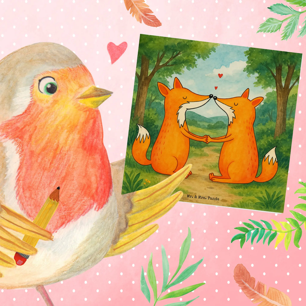 Deluxe Karte Füchse Liebe Design Karte, Grußkarte, Klappkarte, Einladungskarte, Glückwunschkarte, Hochzeitskarte, Geburtstagskarte, Hochwertige Grußkarte, Hochwertige Klappkarte, Fuchs, Füchse, Fox, Liebe, Liebespaar, Paar, Partner, Freundin, Freund, Ehe, Verlobte, Ehemann, Ehefrau, Liebesbeweis