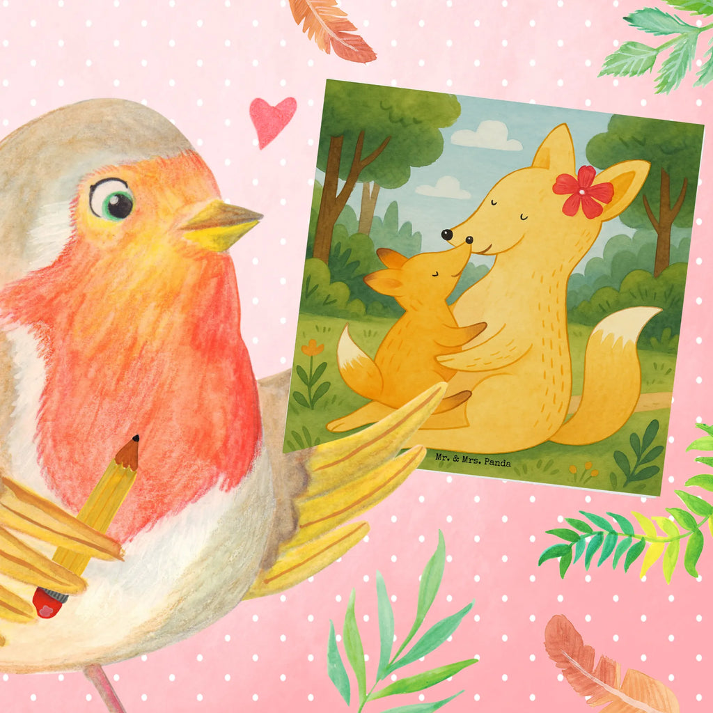 Deluxe Karte Fuchs Mama Design Karte, Grußkarte, Klappkarte, Einladungskarte, Glückwunschkarte, Hochzeitskarte, Geburtstagskarte, Hochwertige Grußkarte, Hochwertige Klappkarte, Familie, Vatertag, Muttertag, Bruder, Schwester, Mama, Papa, Oma, Opa, Mutter, Tochter, Lieblingstochter, Beste Tochter, Geschenk