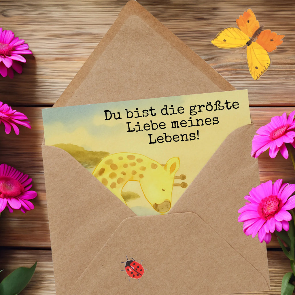 Deluxe Karte Giraffe Kind Design Karte, Grußkarte, Klappkarte, Einladungskarte, Glückwunschkarte, Hochzeitskarte, Geburtstagskarte, Hochwertige Grußkarte, Hochwertige Klappkarte, Afrika, Wildtiere, Giraffe, Kind, Mutter, Mama, Tochter, Sohn, Lieblingsmensch
