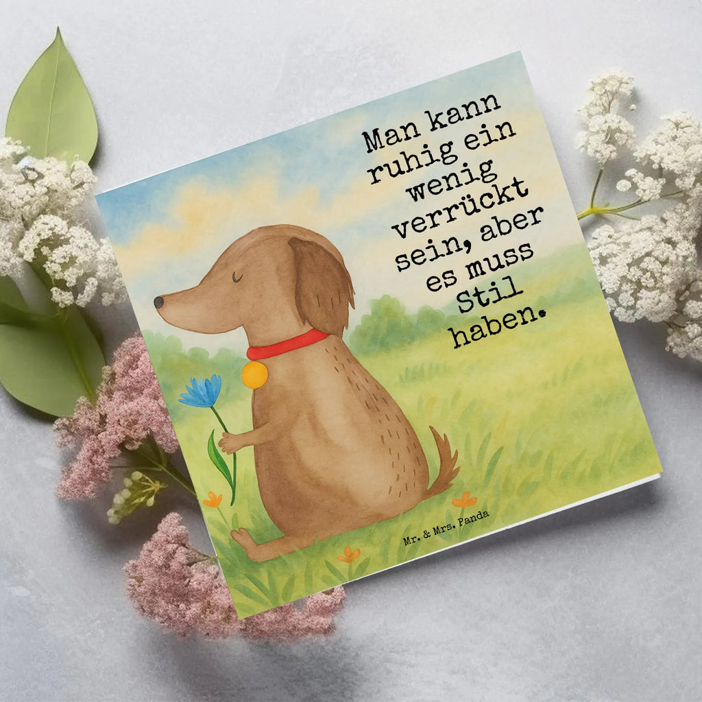 Deluxe Card Dog flower Design Karte, Grußkarte, Klappkarte, Einladungskarte, Glückwunschkarte, Hochzeitskarte, Geburtstagskarte, Hochwertige Grußkarte, Hochwertige Klappkarte, Hund, Hundemotiv, Haustier, Hunderasse, Tierliebhaber, Hundebesitzer, Sprüche, Hunde, Frauchen, Hundeliebe