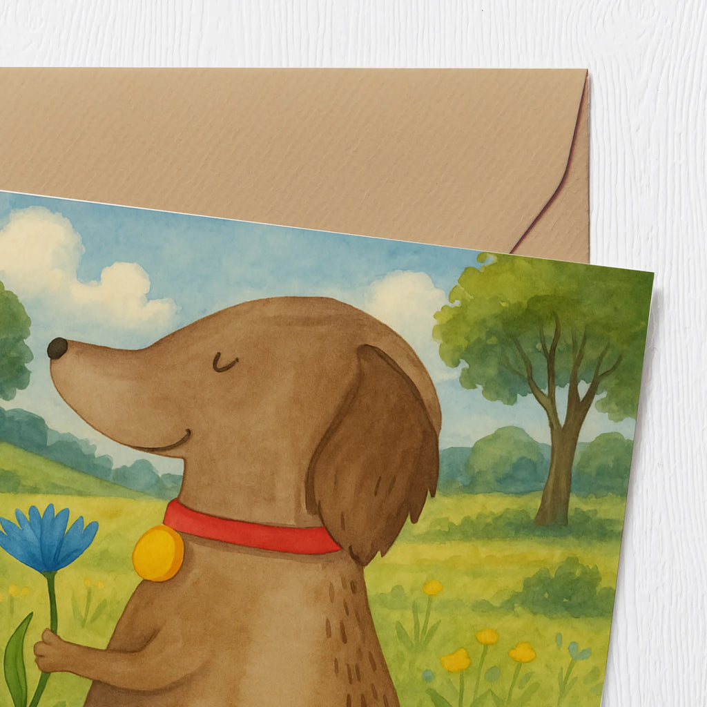 Deluxe Card Dog flower Design Karte, Grußkarte, Klappkarte, Einladungskarte, Glückwunschkarte, Hochzeitskarte, Geburtstagskarte, Hochwertige Grußkarte, Hochwertige Klappkarte, Hund, Hundemotiv, Haustier, Hunderasse, Tierliebhaber, Hundebesitzer, Sprüche, Hunde, Frauchen, Hundeliebe