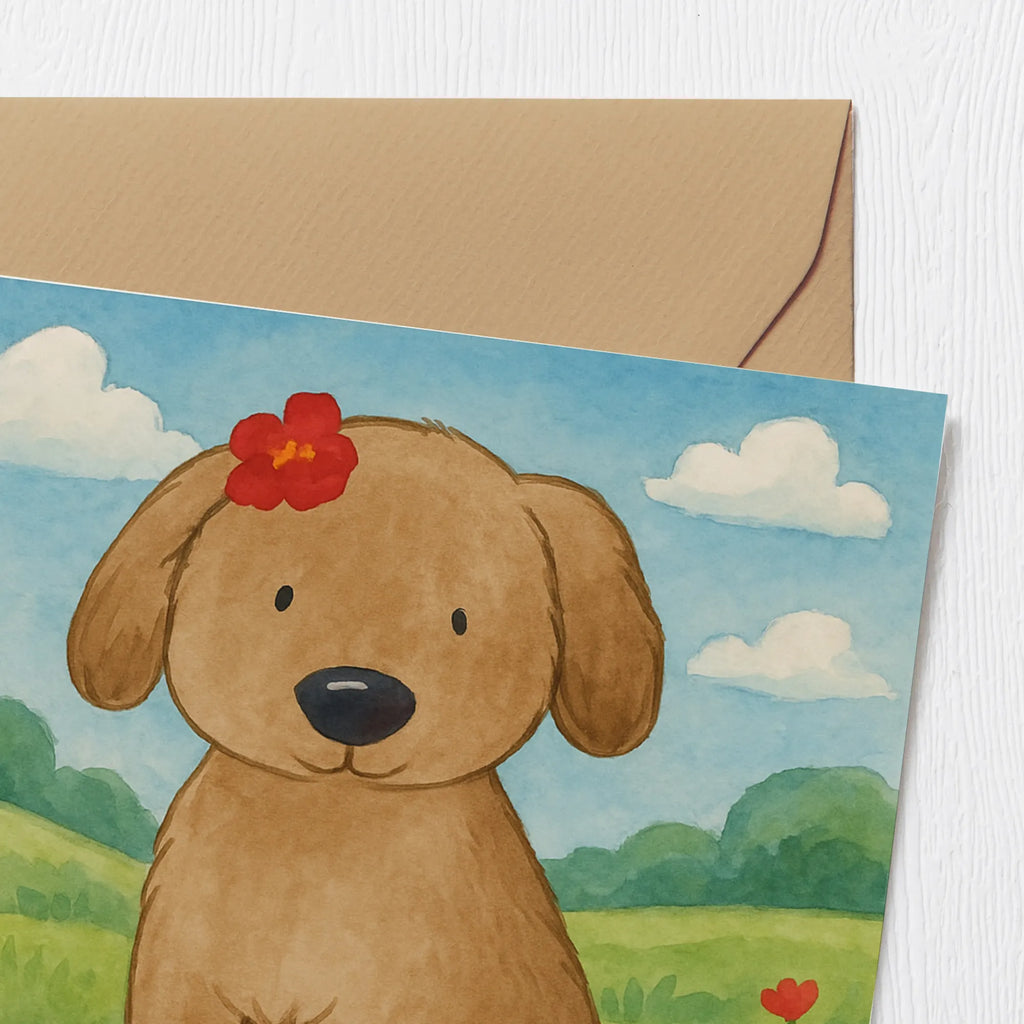 Karta Deluxe pies Dama Design Karte, Grußkarte, Klappkarte, Einladungskarte, Glückwunschkarte, Hochzeitskarte, Geburtstagskarte, Hochwertige Grußkarte, Hochwertige Klappkarte, Hund, Hundemotiv, Haustier, Hunderasse, Tierliebhaber, Hundebesitzer, Sprüche, Hunde, Hundeliebe, Hundeglück, Liebe, Frauchen