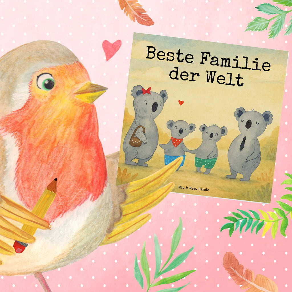 Karta Deluxe Rodzina koali dwa Design Karte, Grußkarte, Klappkarte, Einladungskarte, Glückwunschkarte, Hochzeitskarte, Geburtstagskarte, Hochwertige Grußkarte, Hochwertige Klappkarte, Familie, Vatertag, Muttertag, Bruder, Schwester, Mama, Papa, Oma, Opa, Koala, Koalabär, beste Familie, Familienzeit, Familienleben, Koalafamilie, Lieblingsfamilie