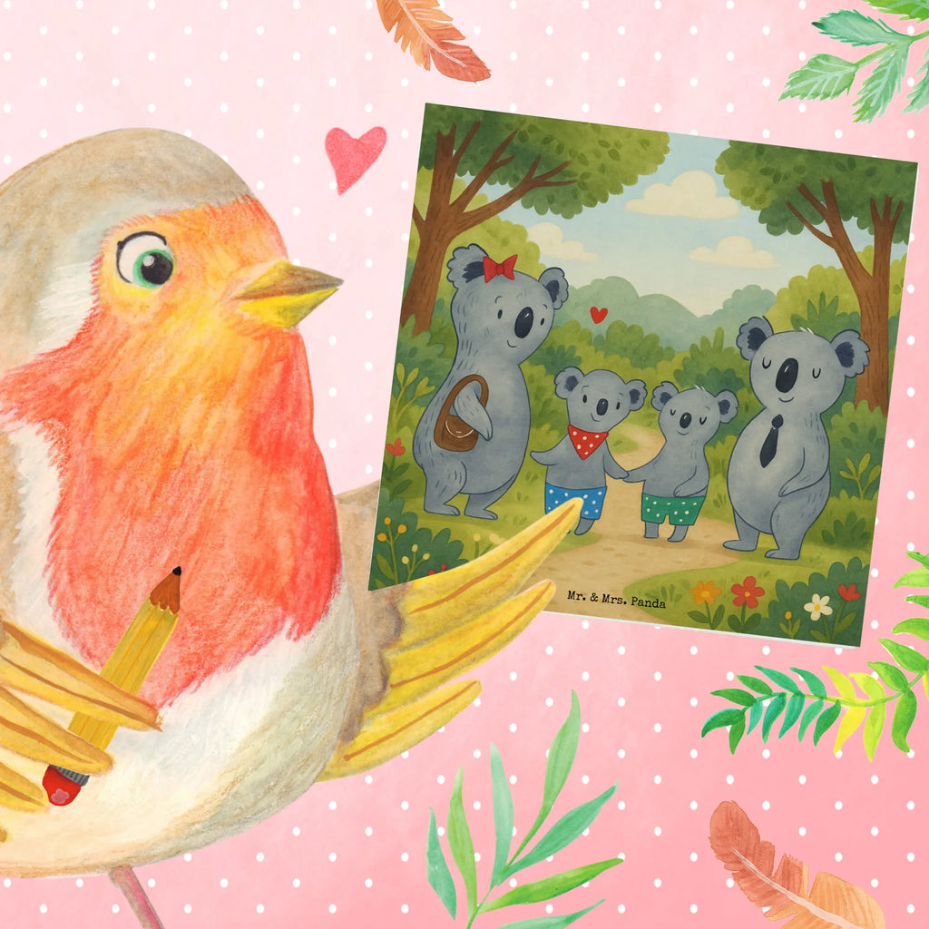 Karta Deluxe Rodzina koali dwa Design Karte, Grußkarte, Klappkarte, Einladungskarte, Glückwunschkarte, Hochzeitskarte, Geburtstagskarte, Hochwertige Grußkarte, Hochwertige Klappkarte, Familie, Vatertag, Muttertag, Bruder, Schwester, Mama, Papa, Oma, Opa, Koala, Koalabär, beste Familie, Familienzeit, Familienleben, Koalafamilie, Lieblingsfamilie