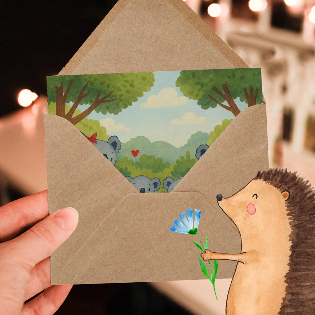 Karta Deluxe Rodzina koali dwa Design Karte, Grußkarte, Klappkarte, Einladungskarte, Glückwunschkarte, Hochzeitskarte, Geburtstagskarte, Hochwertige Grußkarte, Hochwertige Klappkarte, Familie, Vatertag, Muttertag, Bruder, Schwester, Mama, Papa, Oma, Opa, Koala, Koalabär, beste Familie, Familienzeit, Familienleben, Koalafamilie, Lieblingsfamilie