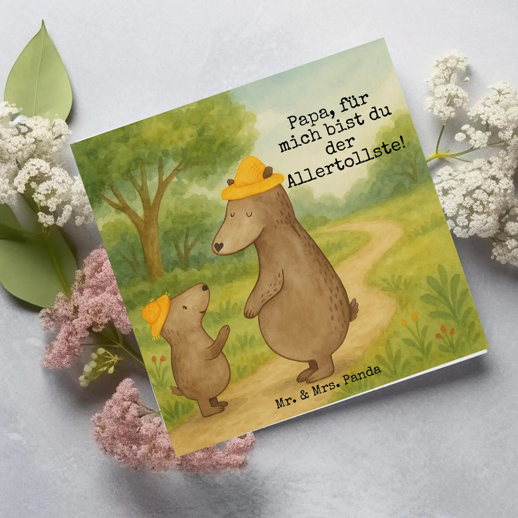 Deluxe Karte Bären mit Hut Design