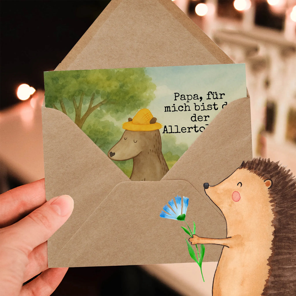 Deluxe Karte Bären mit Hut Design