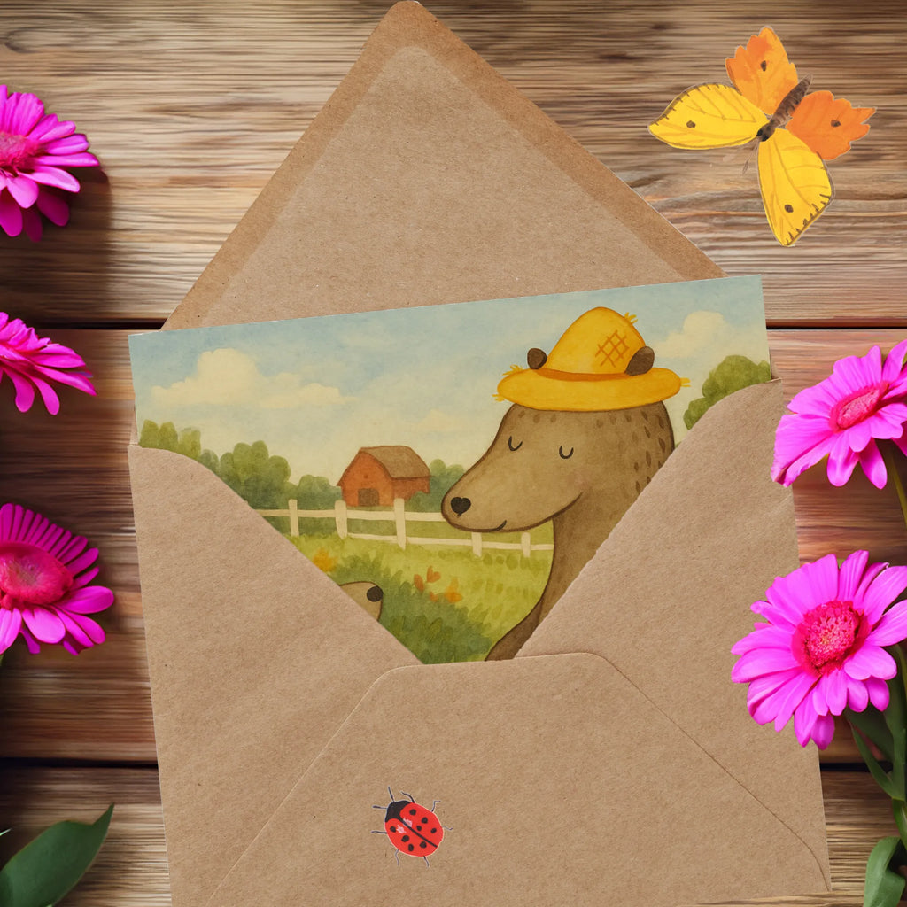 Karta Deluxe Niedźwiedzie z kapeluszami Design Karte, Grußkarte, Klappkarte, Einladungskarte, Glückwunschkarte, Hochzeitskarte, Geburtstagskarte, Hochwertige Grußkarte, Hochwertige Klappkarte, Familie, Vatertag, Muttertag, Bruder, Schwester, Mama, Papa, Oma, Opa, Bär, Bären, Vater, Papi, Paps, Dad, Daddy, Lieblingsmensch, Sohn, Söhne, Kind, Kinder, Vater-Sohn, Family, Vorbild