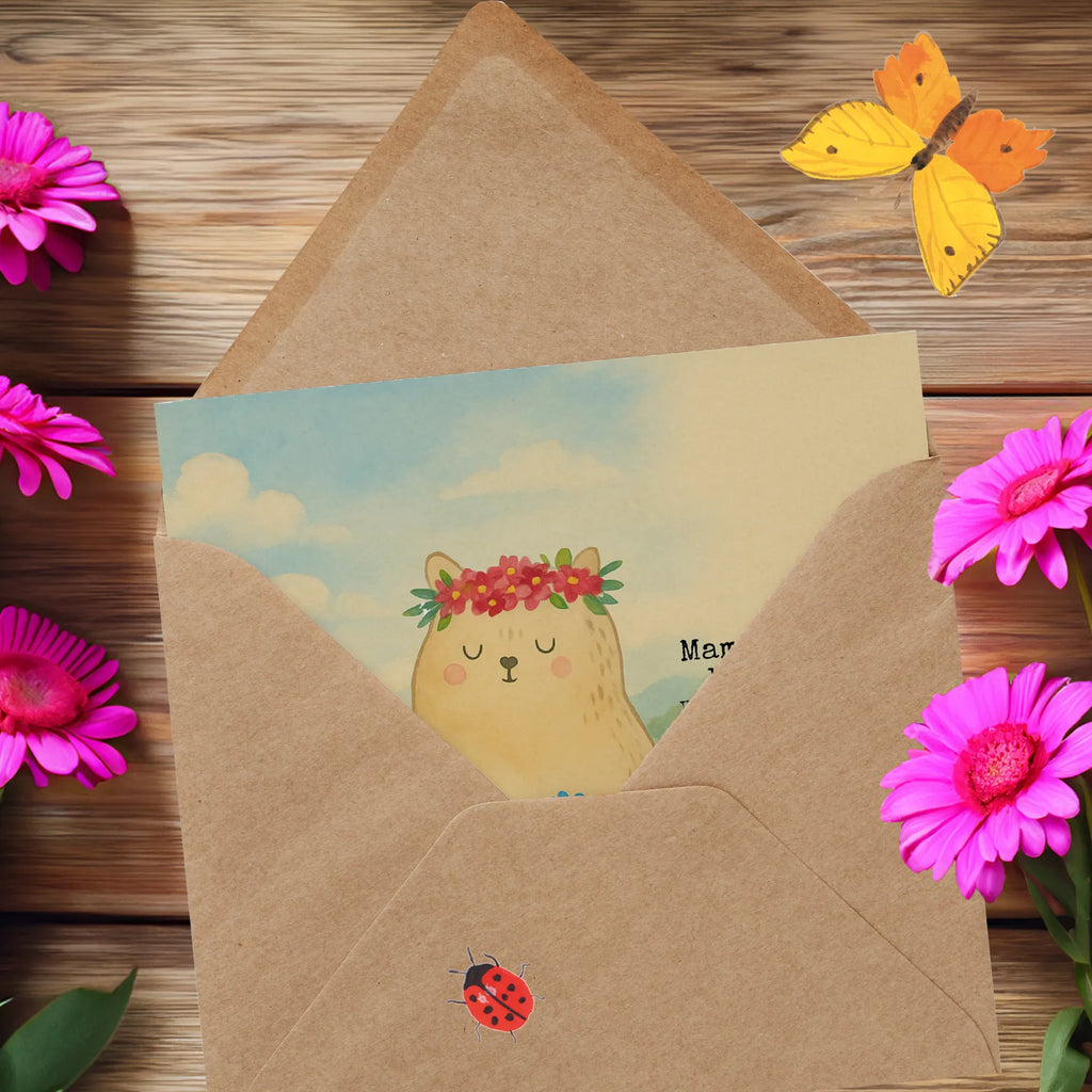 Deluxe Karte Bären mit Blumenkranz Design Karte, Grußkarte, Klappkarte, Einladungskarte, Glückwunschkarte, Hochzeitskarte, Geburtstagskarte, Hochwertige Grußkarte, Hochwertige Klappkarte, Familie, Vatertag, Muttertag, Bruder, Schwester, Mama, Papa, Oma, Opa, Bär, Bären, Mutter, Mutti, Mami, Lieblingsmensch, Lieblingsmama, beste Mutter, weltbeste Mama, Geschenk Mama. Muttertag, Tochter, Kind, Kinder, Töchter, Family, Vorbild