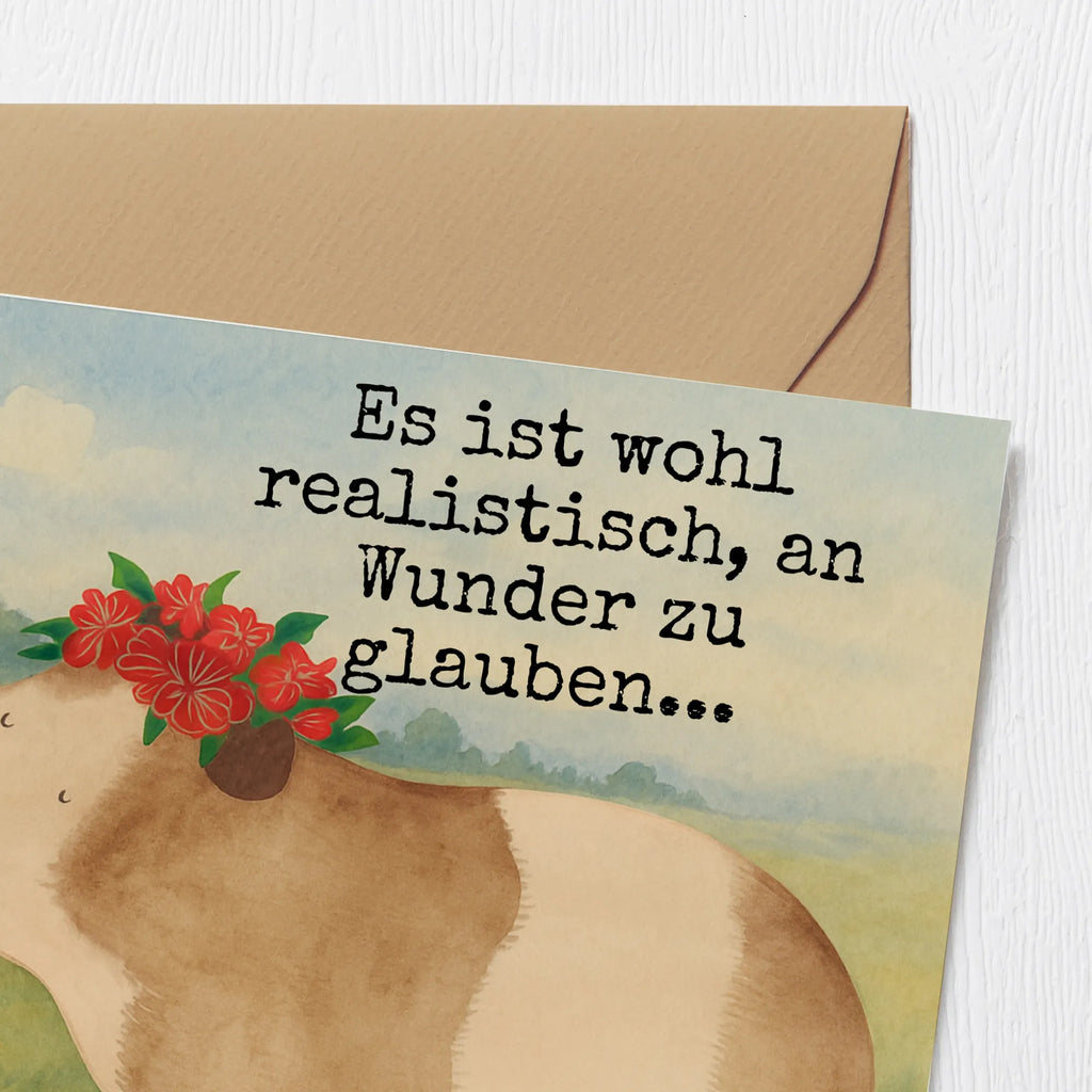 Deluxe Card Guinea pig wisdom Design Karte, Grußkarte, Klappkarte, Einladungskarte, Glückwunschkarte, Hochzeitskarte, Geburtstagskarte, Hochwertige Grußkarte, Hochwertige Klappkarte, Tiermotive, Gute Laune, lustige Sprüche, Tiere, Meerschweinchen, Meerie, Meeries, Wunder, Blumenkind, Realität, Spruch, Weisheit, Motivation, Wunderland