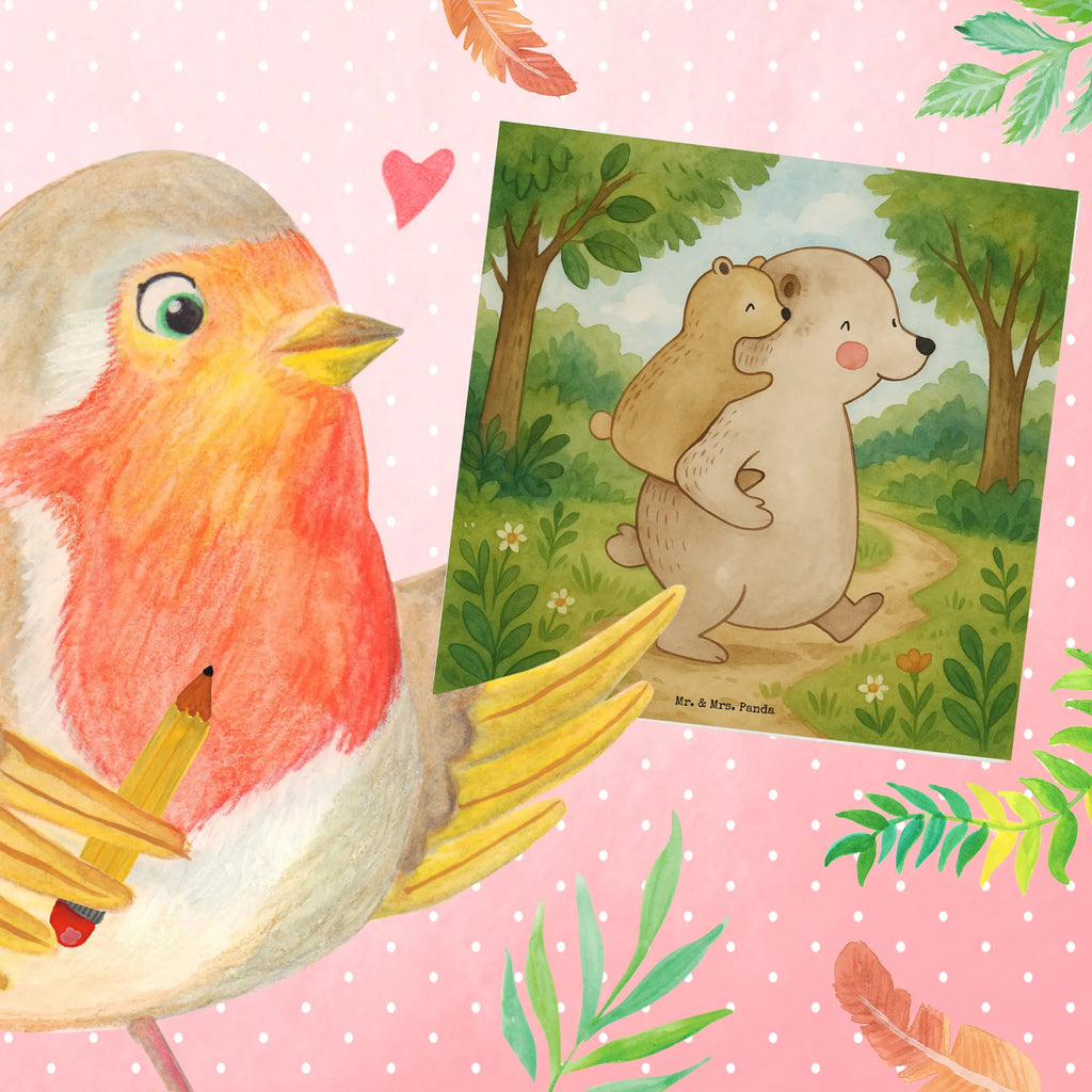 Deluxe Karte Papa Bär Design Karte, Grußkarte, Klappkarte, Einladungskarte, Glückwunschkarte, Hochzeitskarte, Geburtstagskarte, Hochwertige Grußkarte, Hochwertige Klappkarte, Familie, Vatertag, Muttertag, Bruder, Schwester, Mama, Papa, Oma, Opa, Geschenk, Vater, Papi, Vati, Onkel, Geburtstag