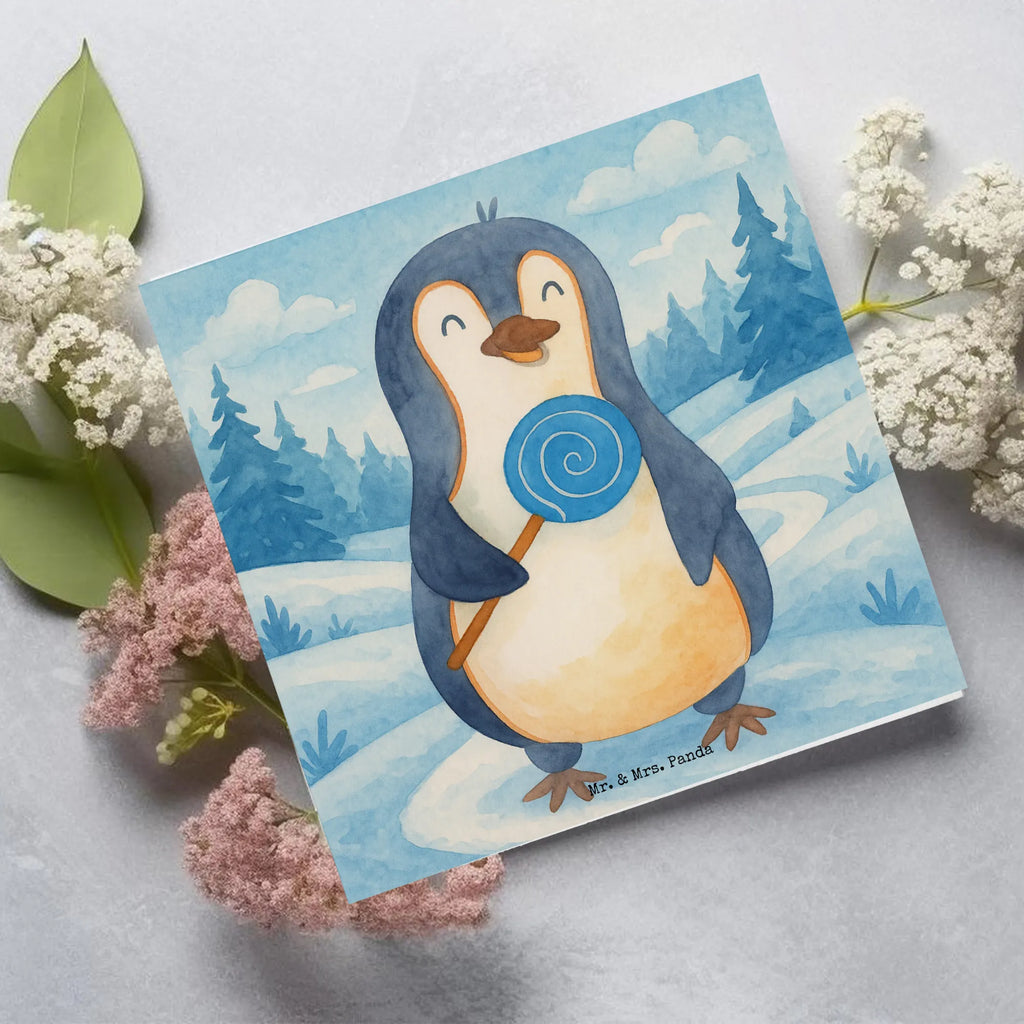 Karta Deluxe pingwin lizak Design Karte, Grußkarte, Klappkarte, Einladungskarte, Glückwunschkarte, Hochzeitskarte, Geburtstagskarte, Hochwertige Grußkarte, Hochwertige Klappkarte, Pinguin, Pinguine, Lolli, Süßigkeiten, Blödsinn, Spruch, Rebell, Gauner, Ganove, Rabauke