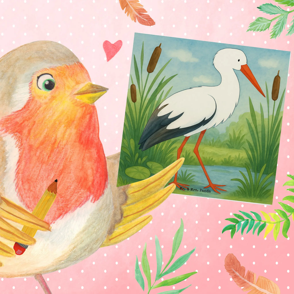 Deluxe Card Stork Design Karte, Grußkarte, Klappkarte, Einladungskarte, Glückwunschkarte, Hochzeitskarte, Geburtstagskarte, Hochwertige Grußkarte, Hochwertige Klappkarte, Tiermotive, Gute Laune, lustige Sprüche, Tiere, Storch, Störche, Schwangerschaft, Geburt, Mutter, Mütter, Mutter werden, Schwanger, Babybauch, Baby